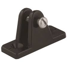 Taco Marine F40-0504BN Deck Hinge Black Nylon Large 2-3/8"L x 13/16" w/ 10-24 Bolt