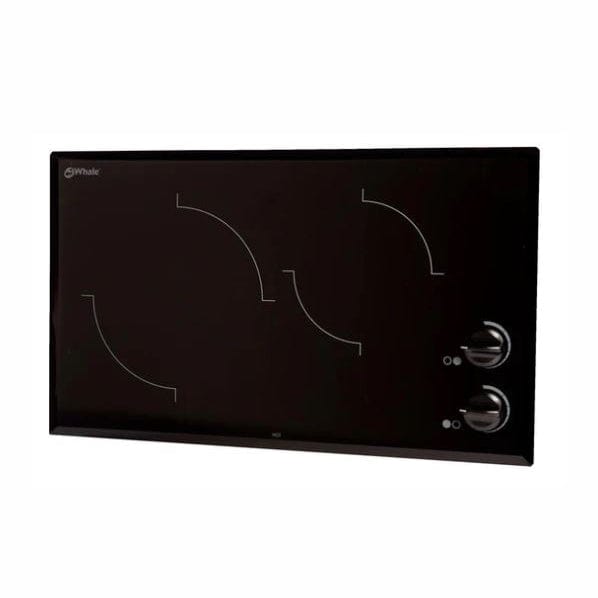 Attwood Whale G2247-5200TC Gourmet 2 Burner Blk Glass 240V Electric Stove Top