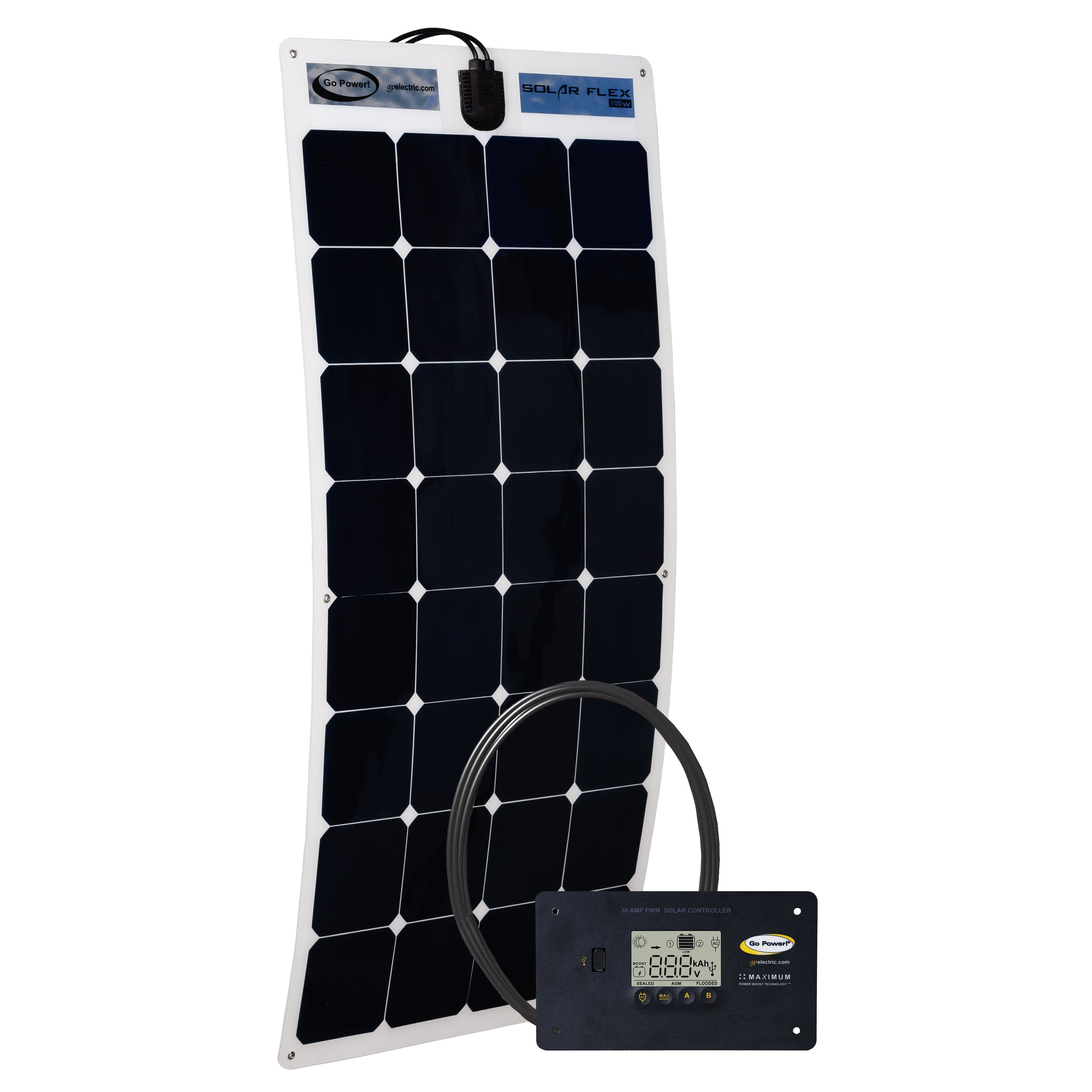 Go Power GP-Flex-100 5.62 Amp, 100 Watt, Flexible Solar Kit