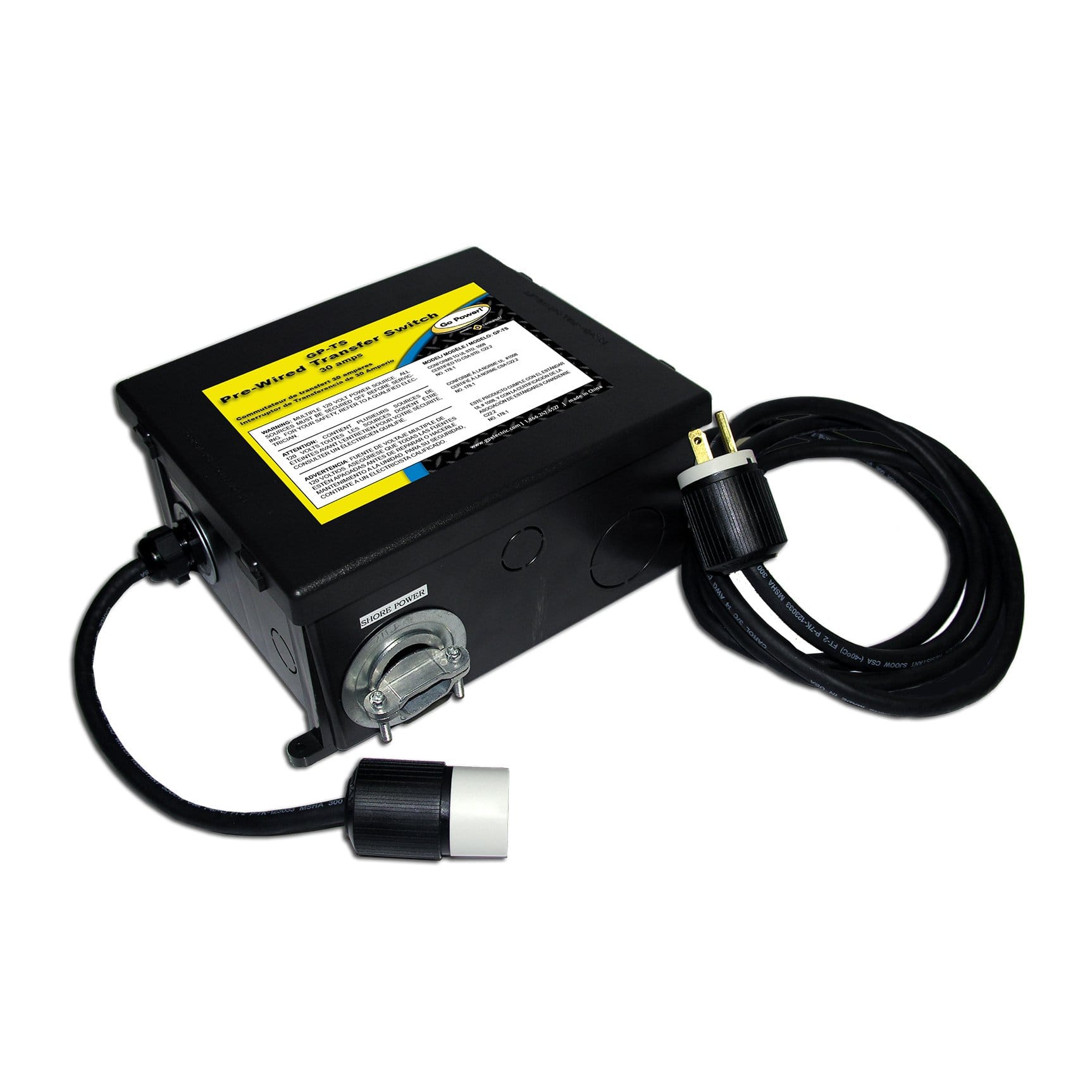 Go Power GP-TS Prewired 30 Amp Automatic Quick Connect Transfer Switch