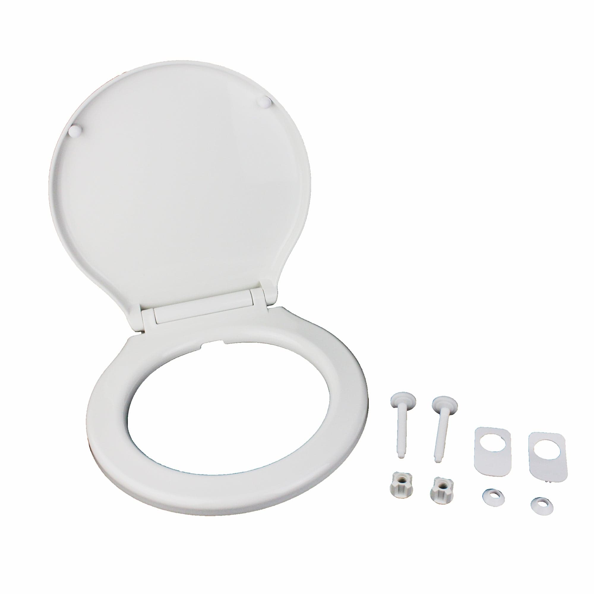Johnson Pump 81-47241-04 Compact Soft Close Toilet Seat, White