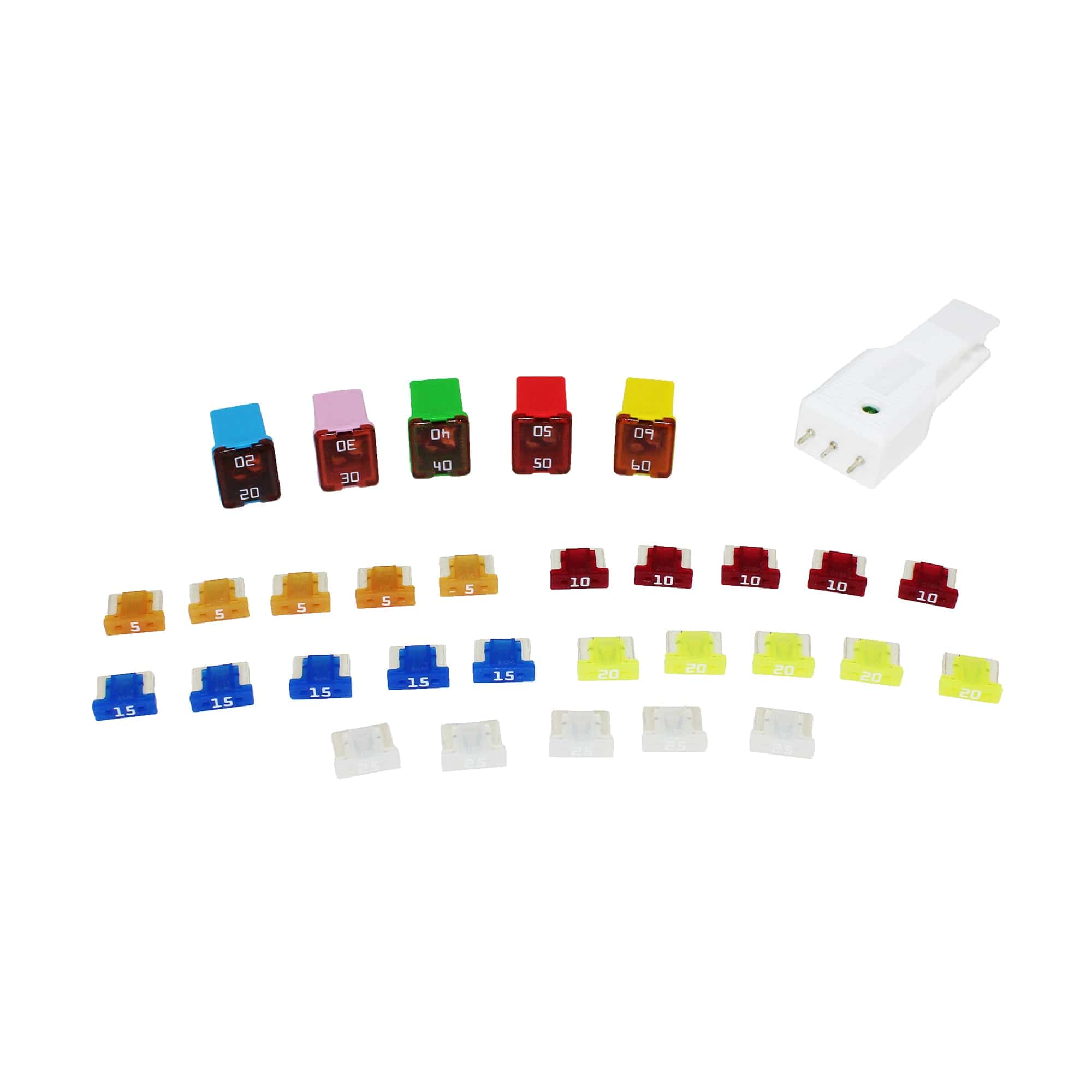 Littelfuse 00940554Z Assorted Value pack Fuse Kit Low Profile MINI / Low Profile JCASE Super Value Pack 30pc