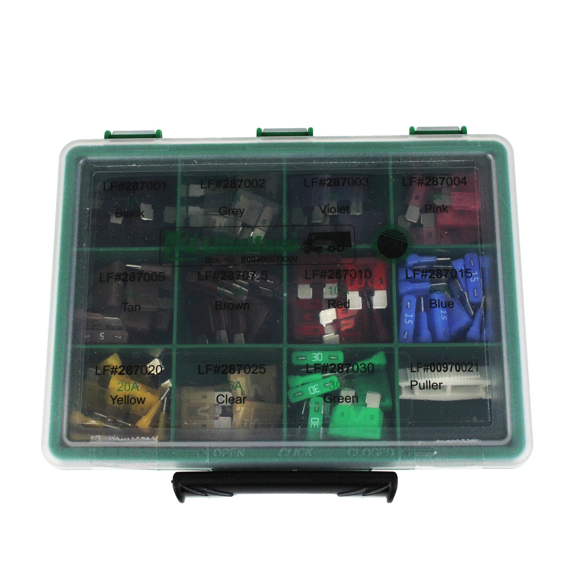 Littelfuse 00940957XXN 2A-30A ATO Fuse Kit - 100 Pc