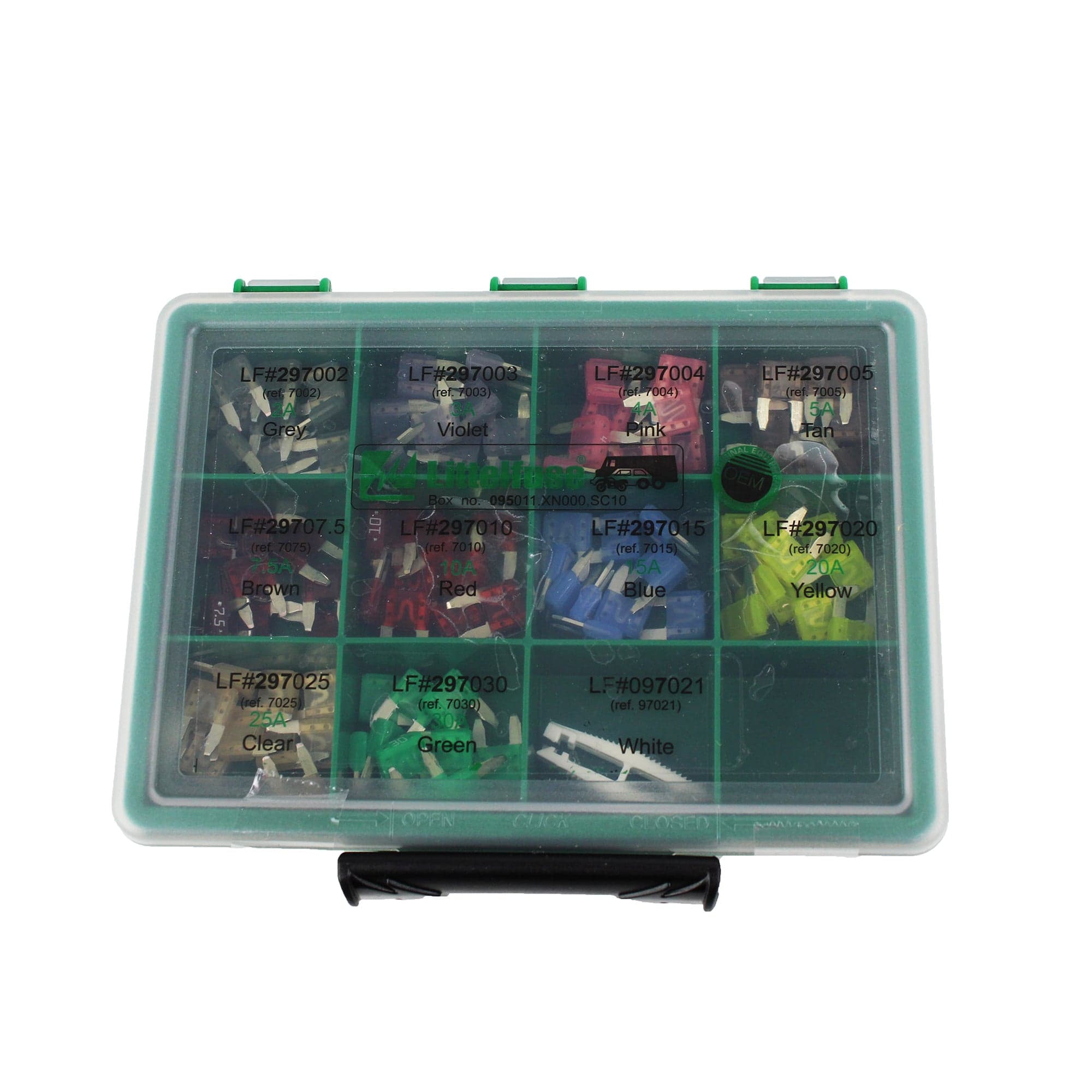 Littelfuse 00950011XXN MINI® 32VAC/DC Fast-Acting Blade Fuse Kit - 100 Pc.