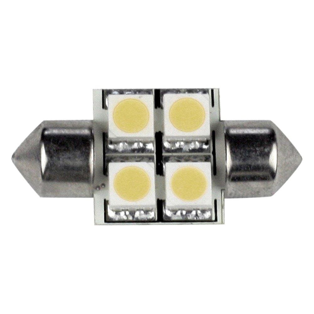 Lunasea LLB-202C-21-00 Pointed Festoon 4 LED Light Bulb - 31mm - Cool White