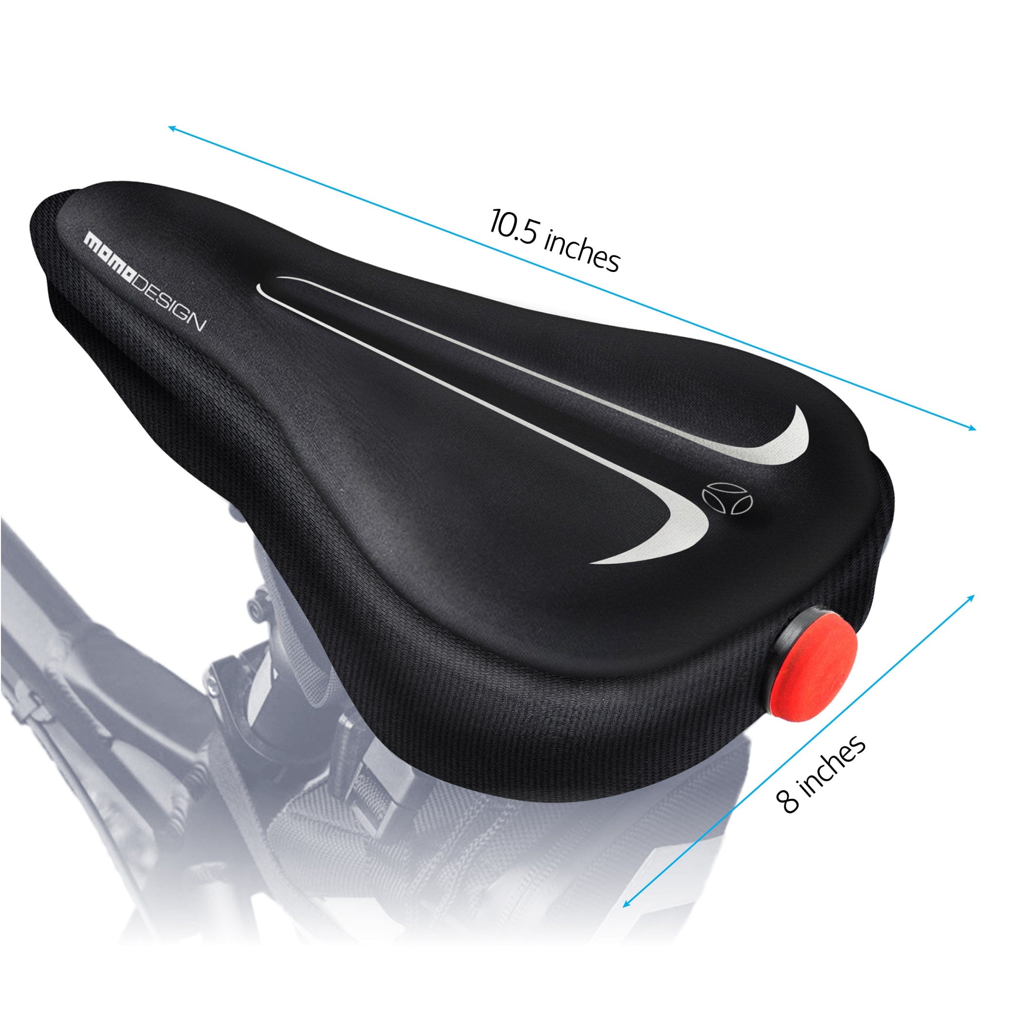 Momo GSC02 Gel Bicycle Saddle Seat Cover W/ Rear LED Light