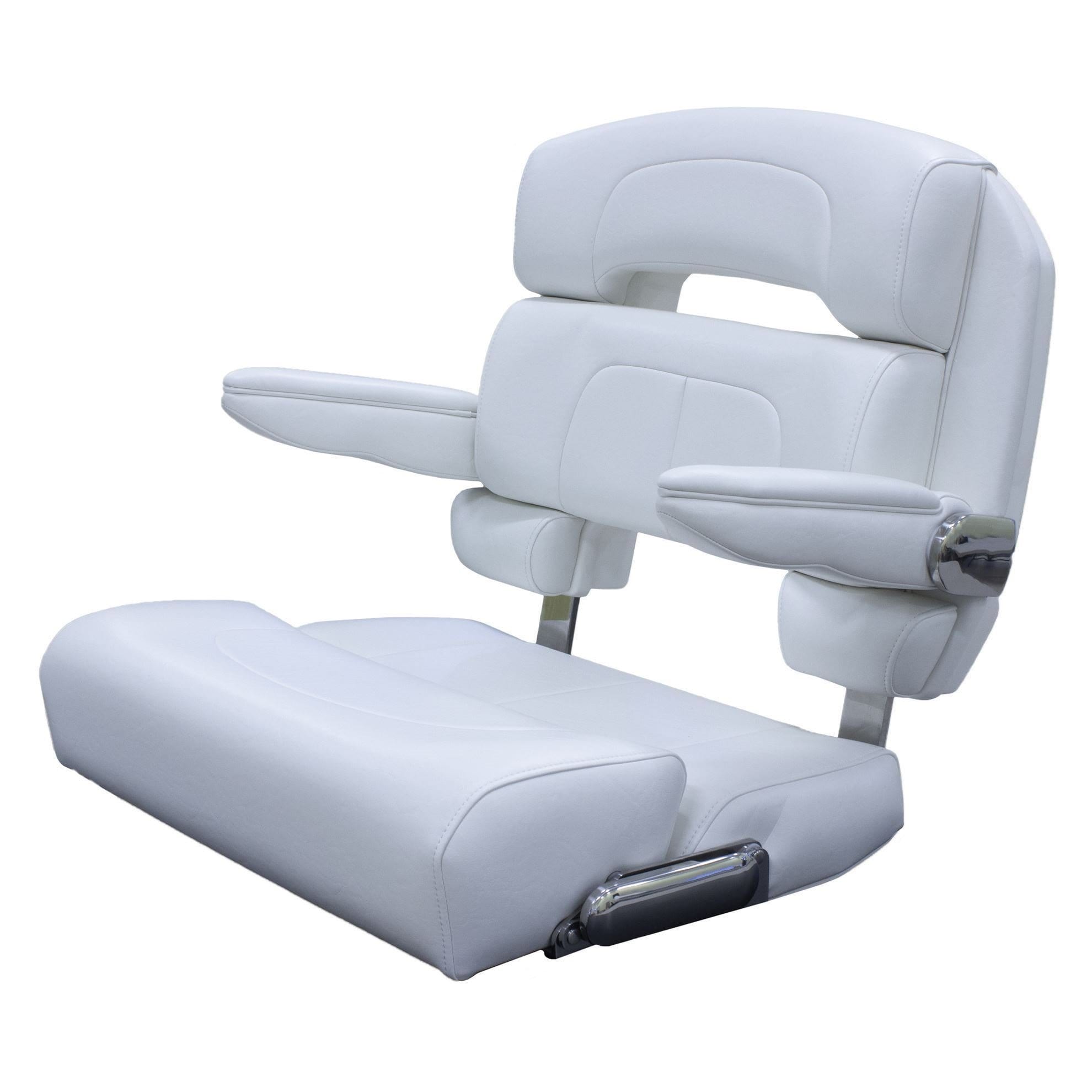Taco Marine NS-HA1-28WHA-7-0000-0-0 28"W, Capri Deluxe Helm Chair, White