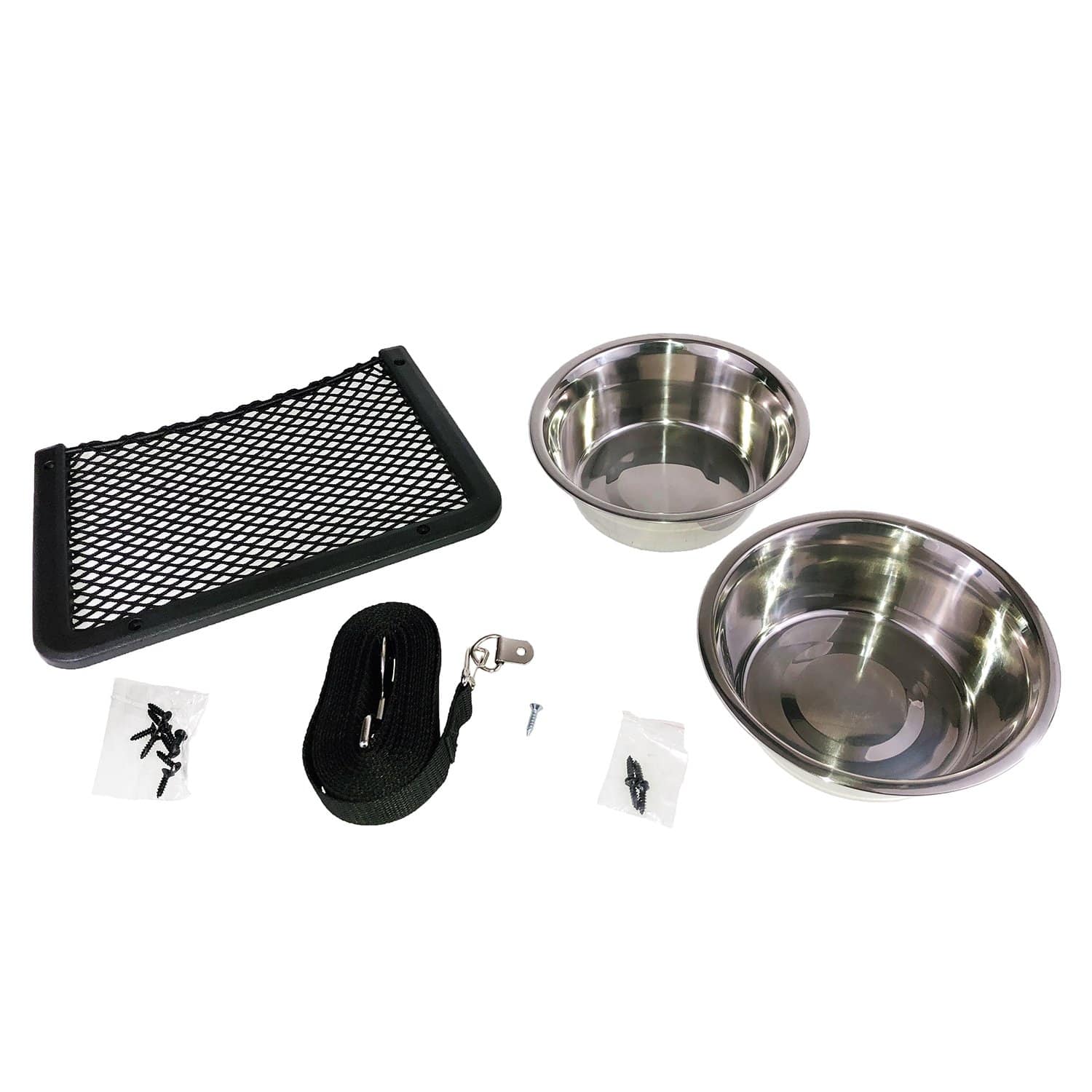 Obeco OBPR-PETSET Framed Pet Bowl Essentials Kit - 8" X 11", Black