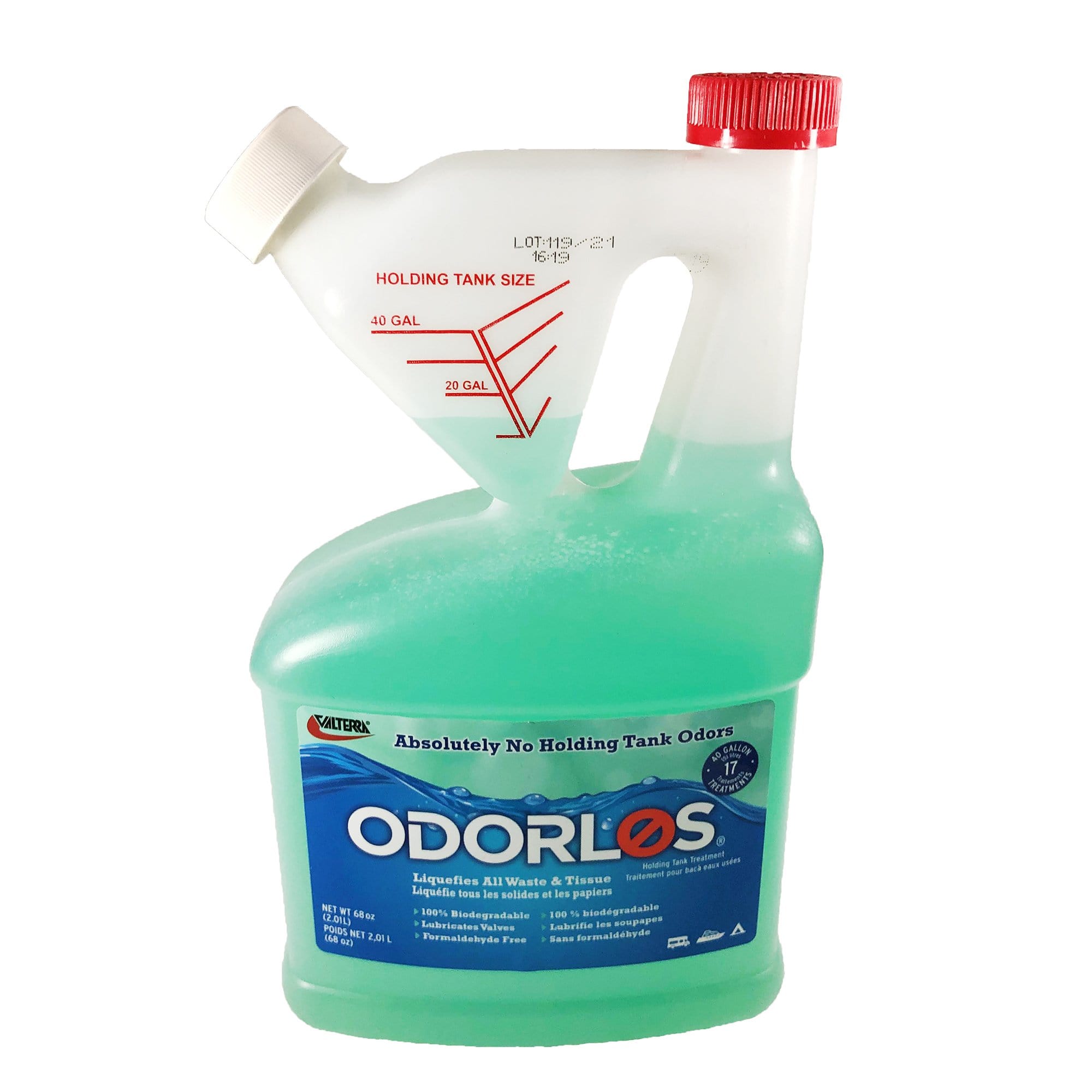 Odorlos ODO-V77003 Tank Treatment 68 oz Self Measuring Bottle