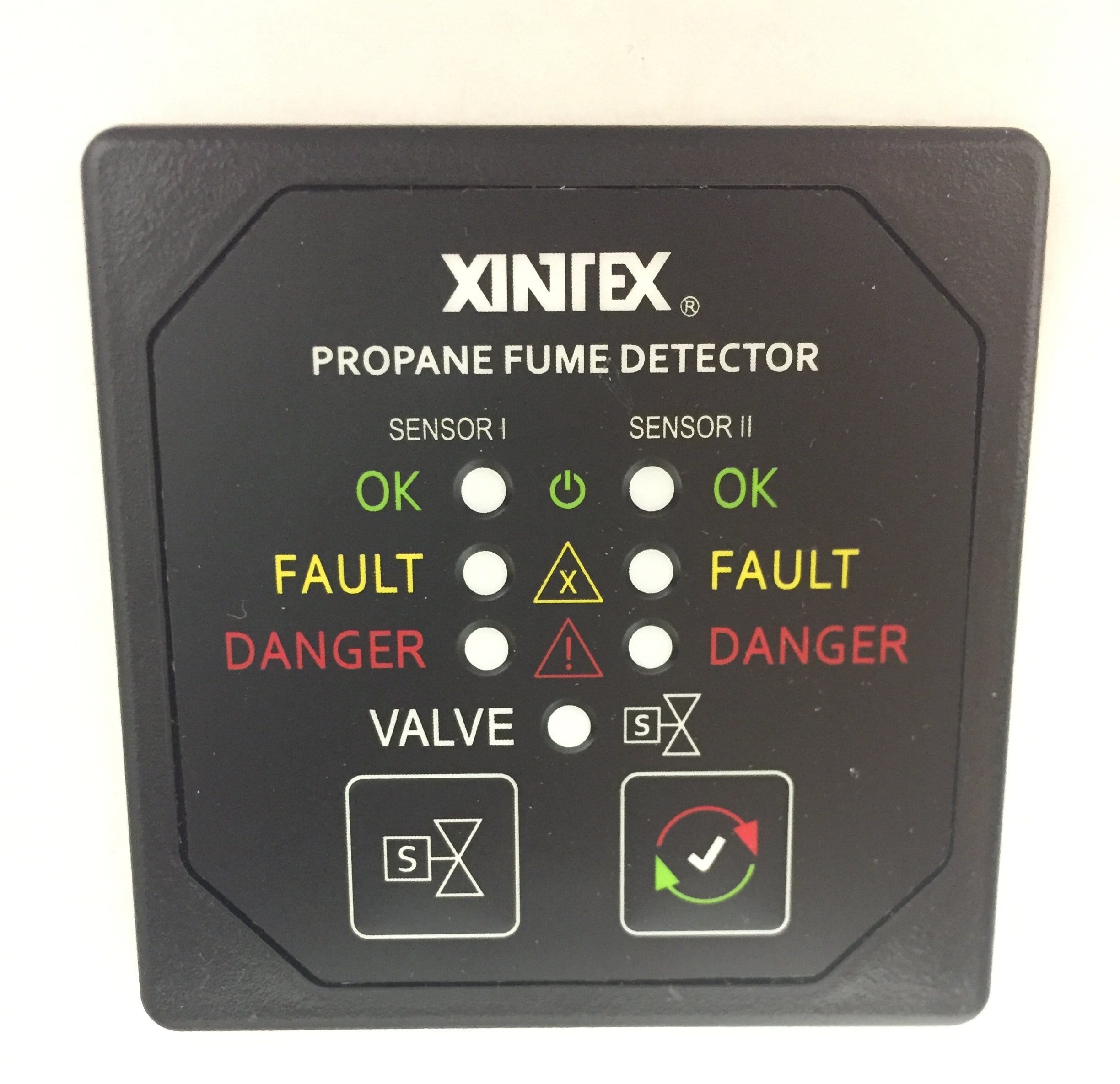 Fireboy-Xintex P-2BS-R Propane Fume Detector, Two Channel with (2) Sensors, SV, and Valve Control with 20 ft. Cable
