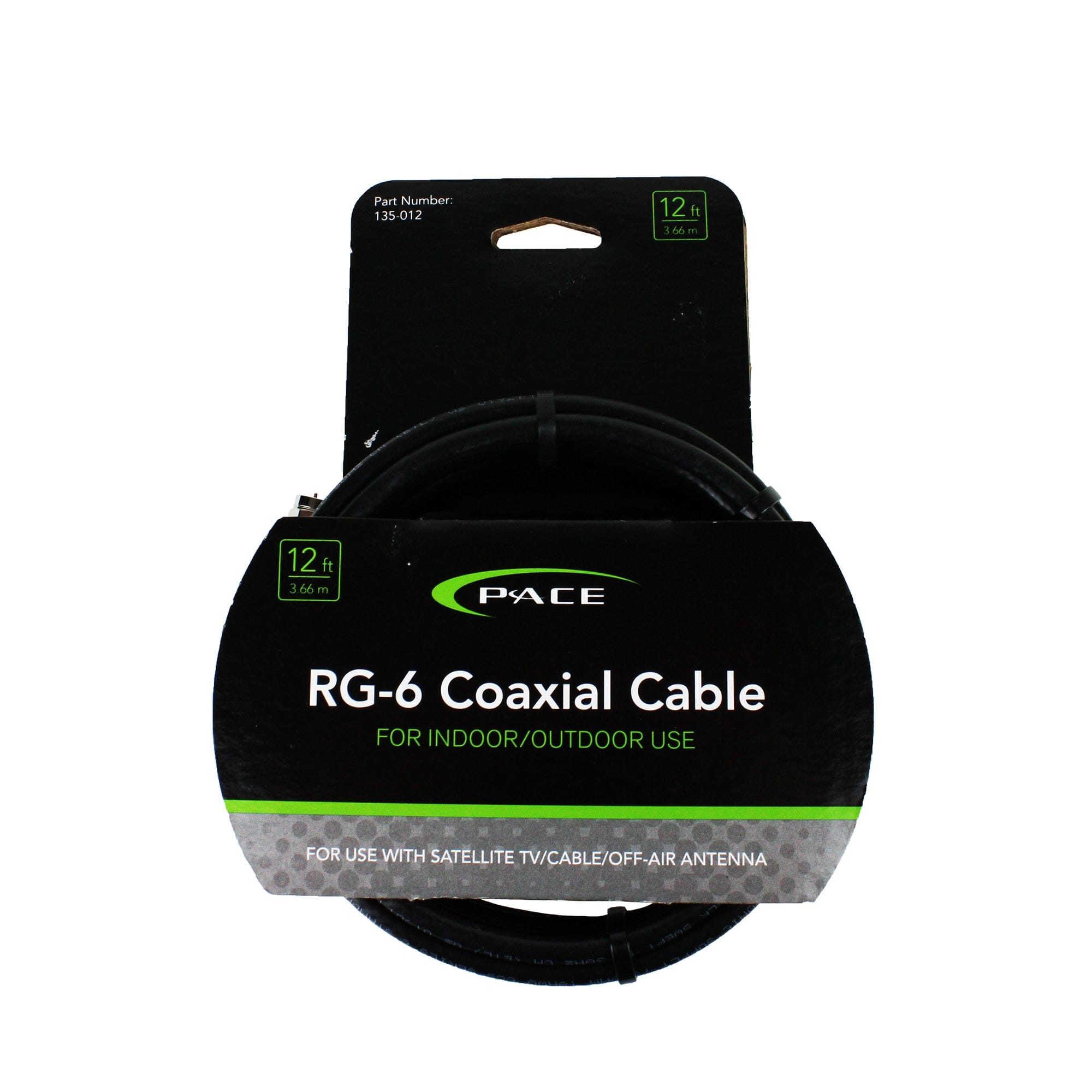 Pace International RG-6 Coaxial Cable Indoor/Outdoor 6Ft. - 100 Ft.