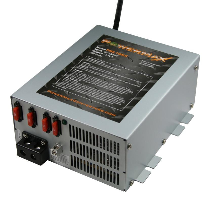 Powermax PM3-100LK 100 Amp 12 Volt Power Supply with LED Light