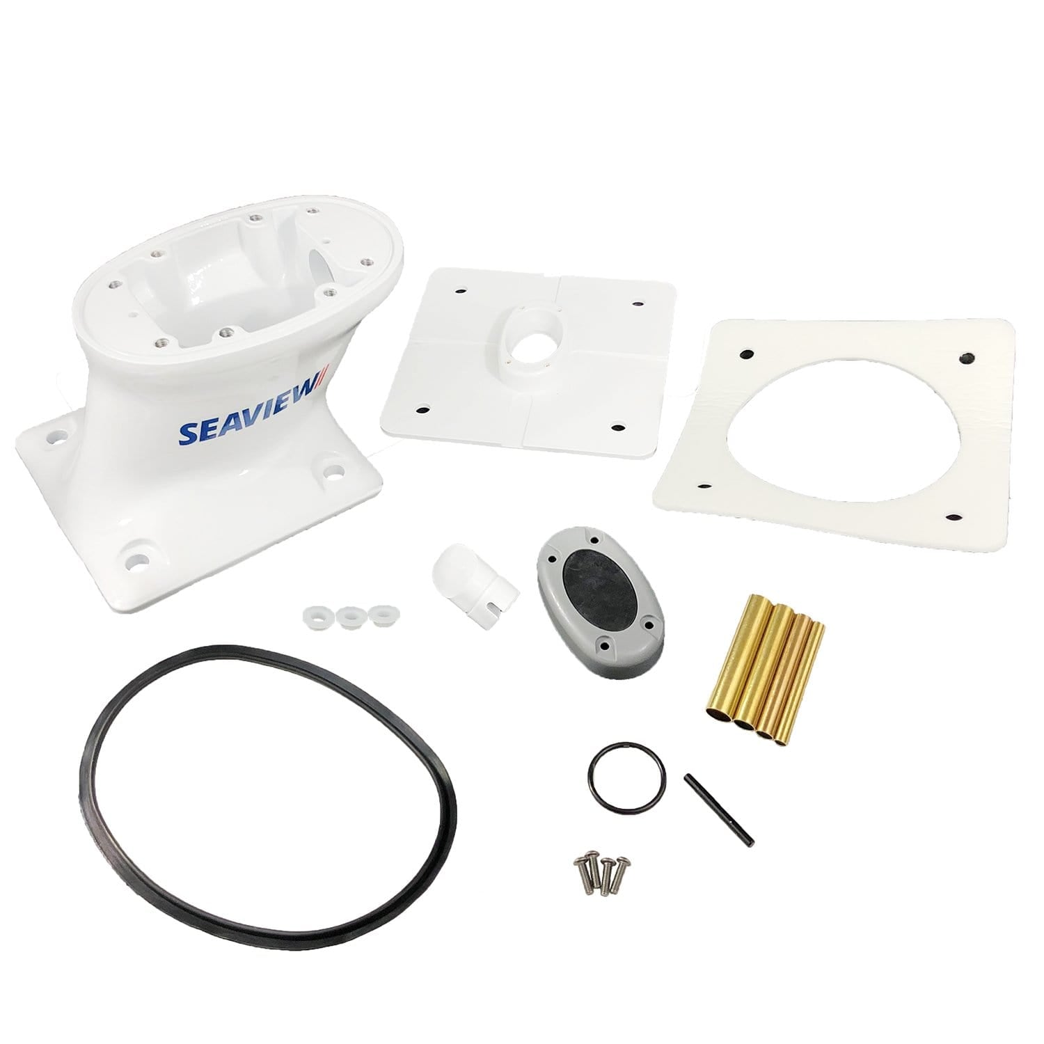 Seaview PMA57M1 Modular Mount, Aft Raked, 7 x 7 Base - White