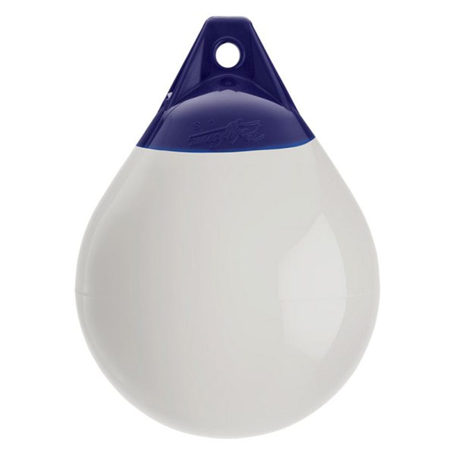 Polyform 14-031-134 14.5" x 19.5" A-2 Series Round One Eye Inflatable Buoy - White