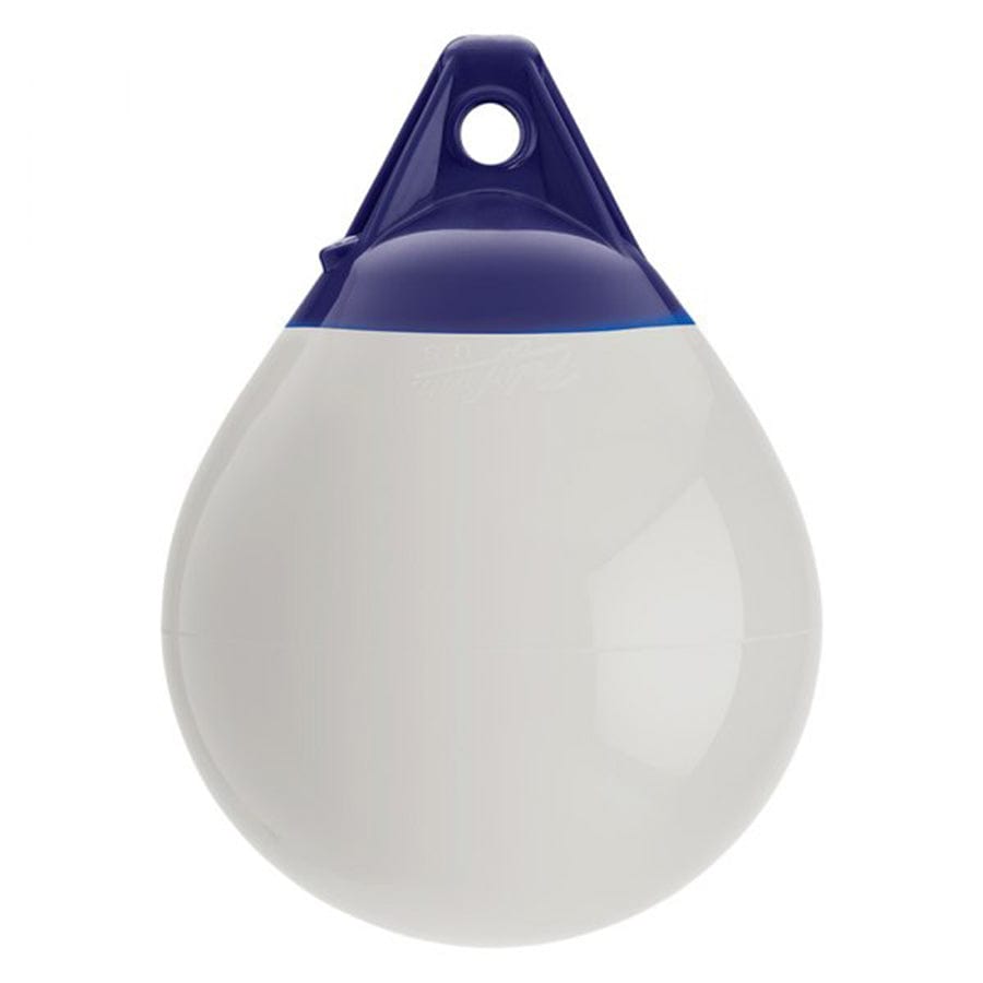 Polyform 57-462-034 11" x 15" A-1 Series Round One Eye Inflatable Buoy - White