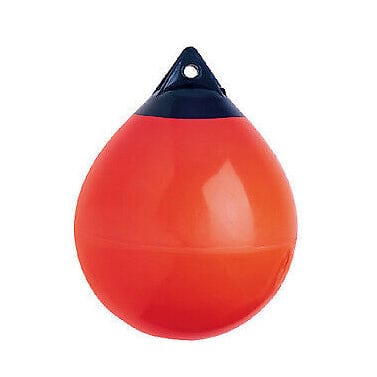 Polyform 75-404-910 8" x 11.5" A-0 Series Round One Eye Inflatable Buoy - Red