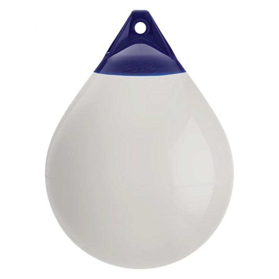 Polyform 96-763-340 A-4 Series 20.5" D x 27" L White One Eye Round Inflatable Buoy