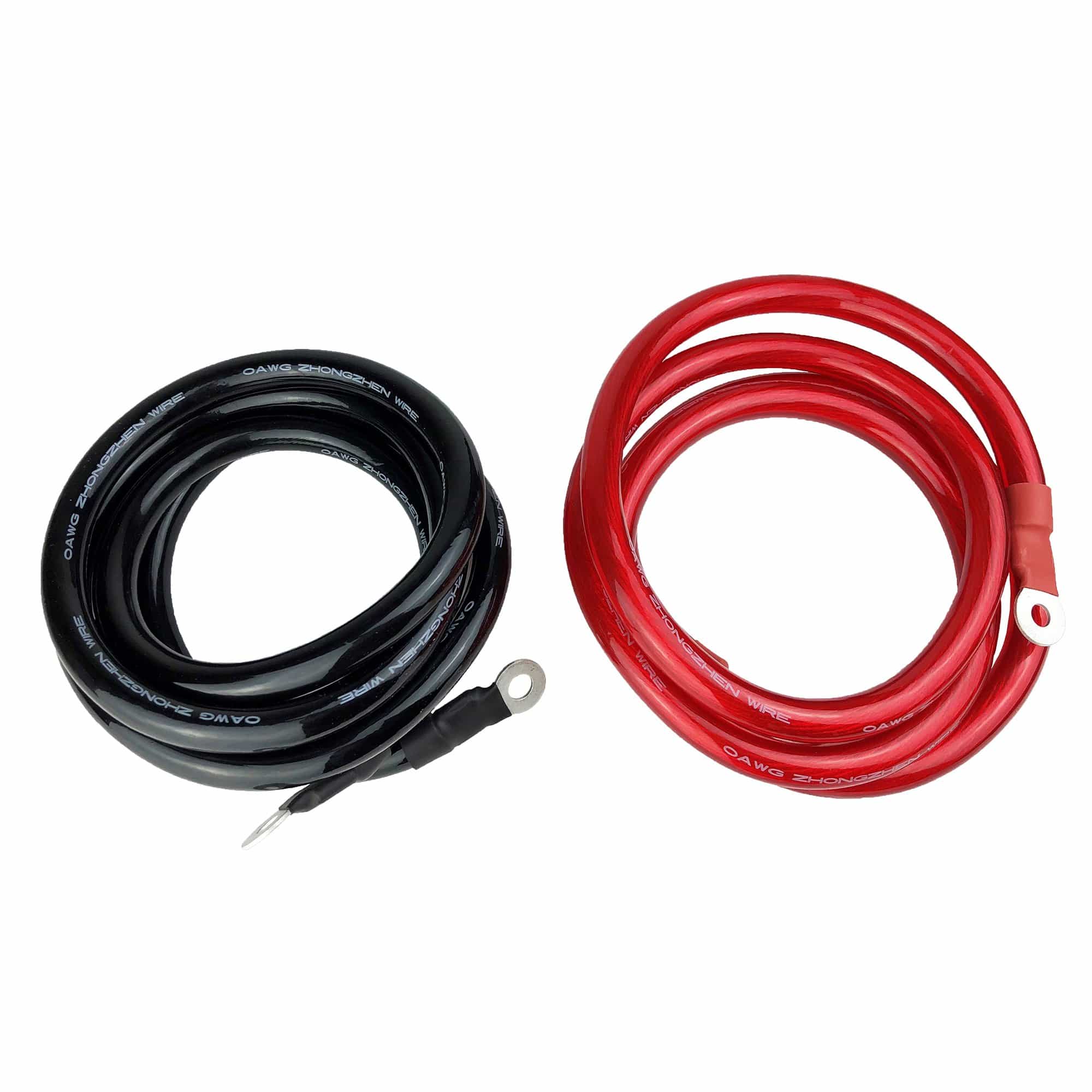 Power Bright 0AWG6 6 Ft 0AWG Lugged Inverter Cable Set