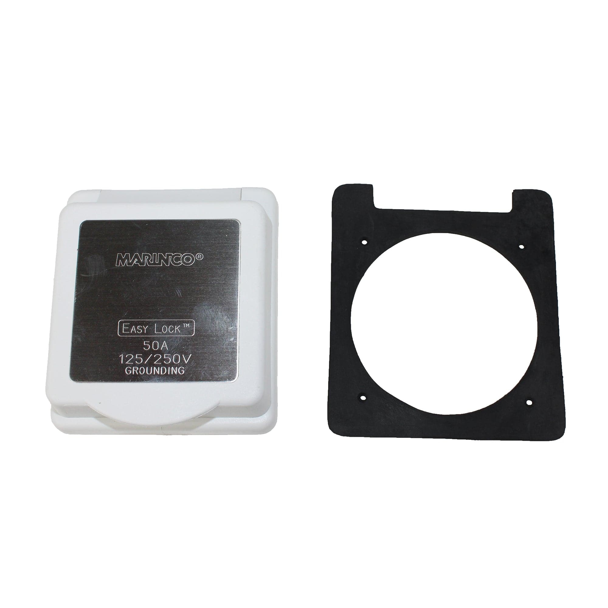Marinco 6353ELCB Inlet Cap and Bezel – 50Amp 125/250Volts