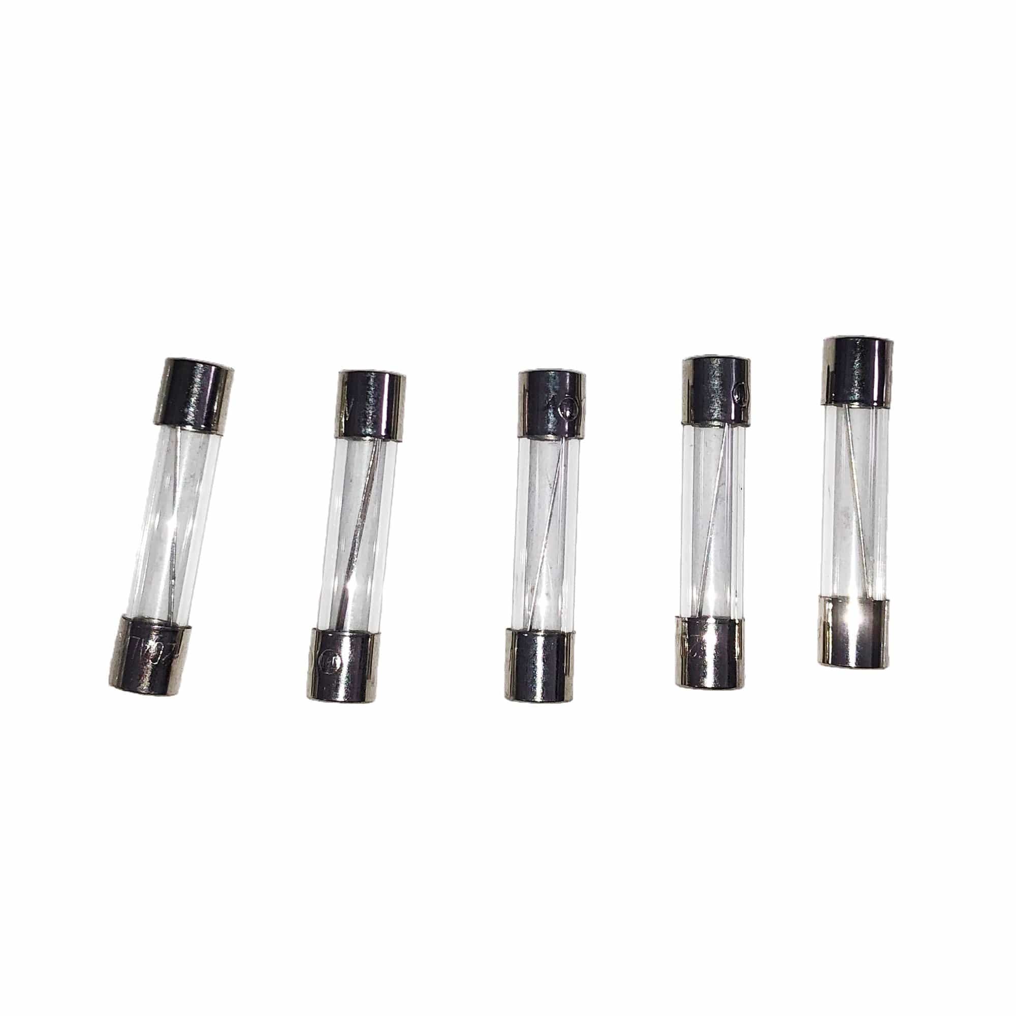 PowerBright F5A 5 Amp Glass Fuse 5 Pack
