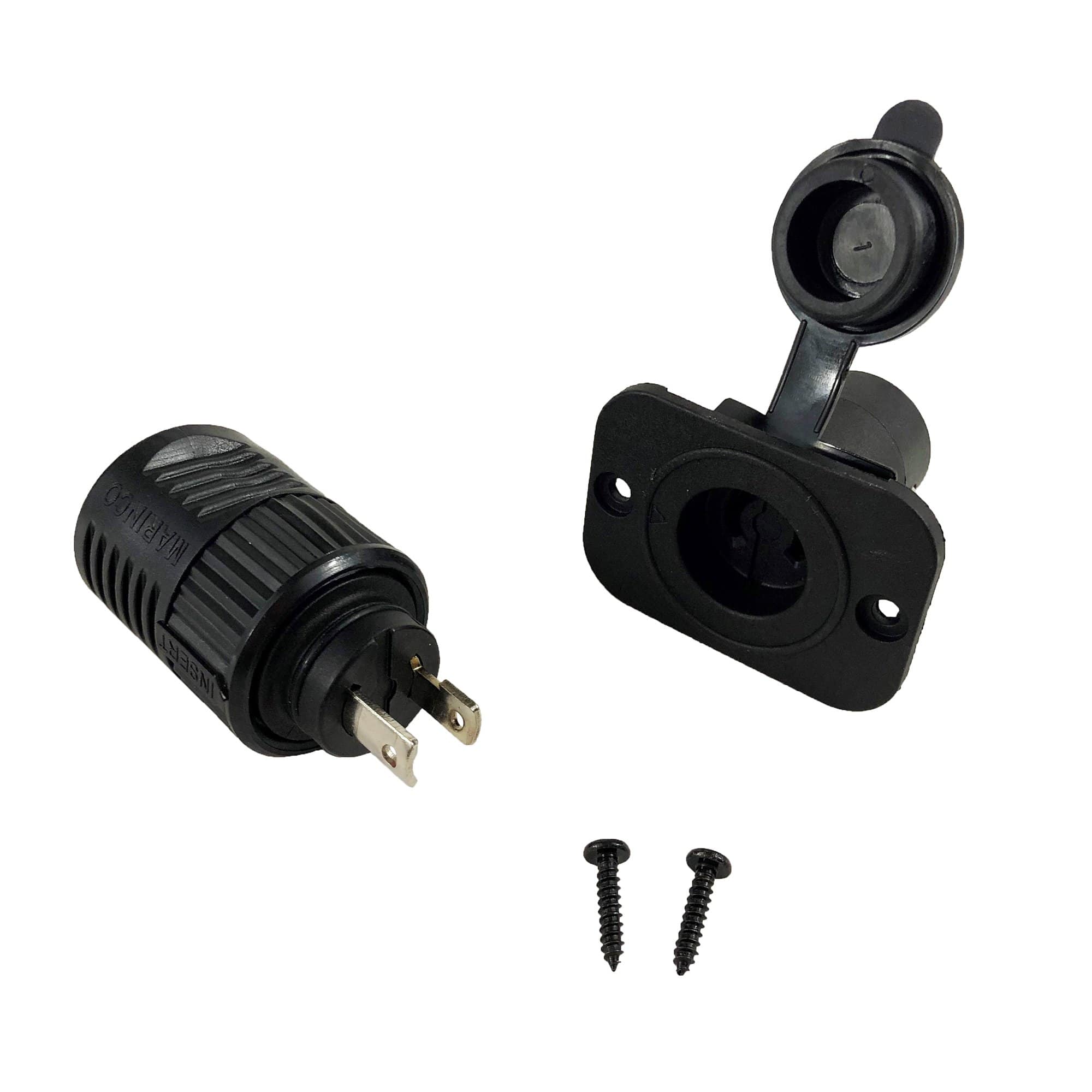 Marinco 12VCPS2 Power Products 2 Wire Connectpro Receptacle And Plug Combo