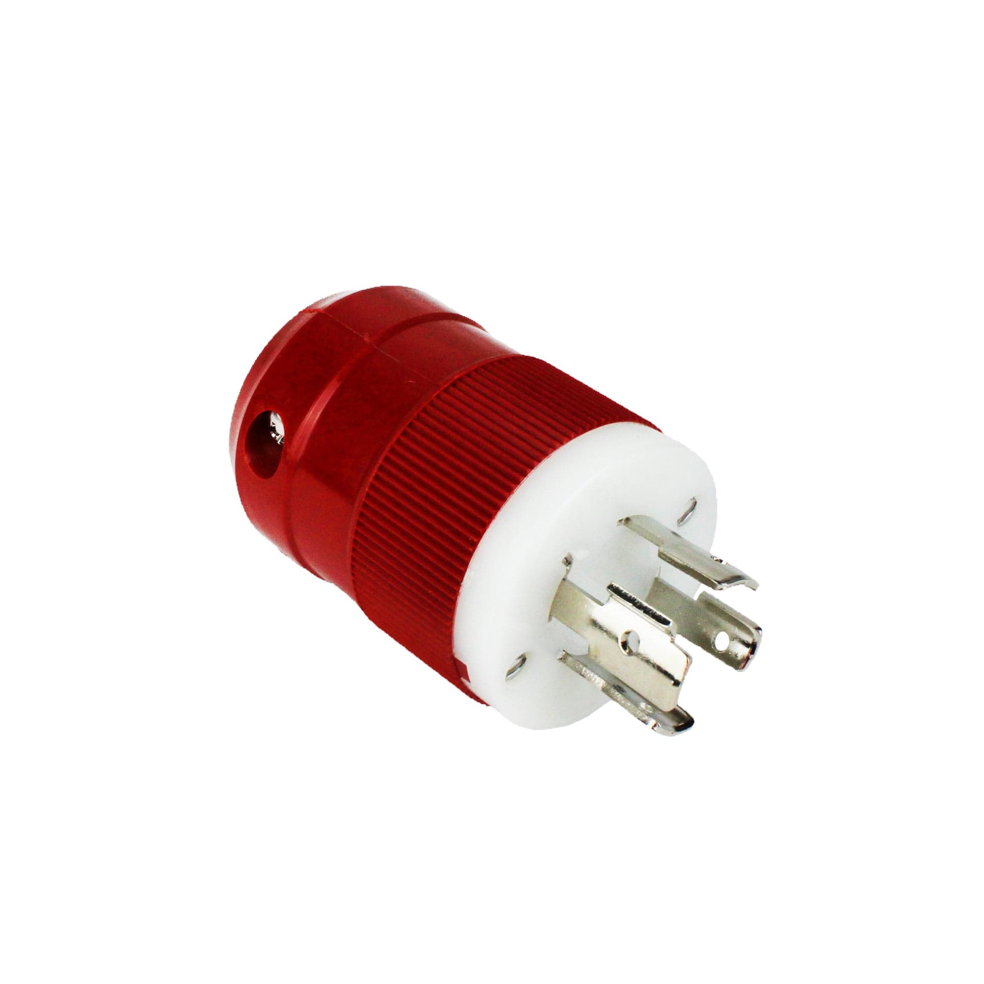 Marinco 2018BP-12 4-Wire 12/24V Trolling Charger Plug, Red