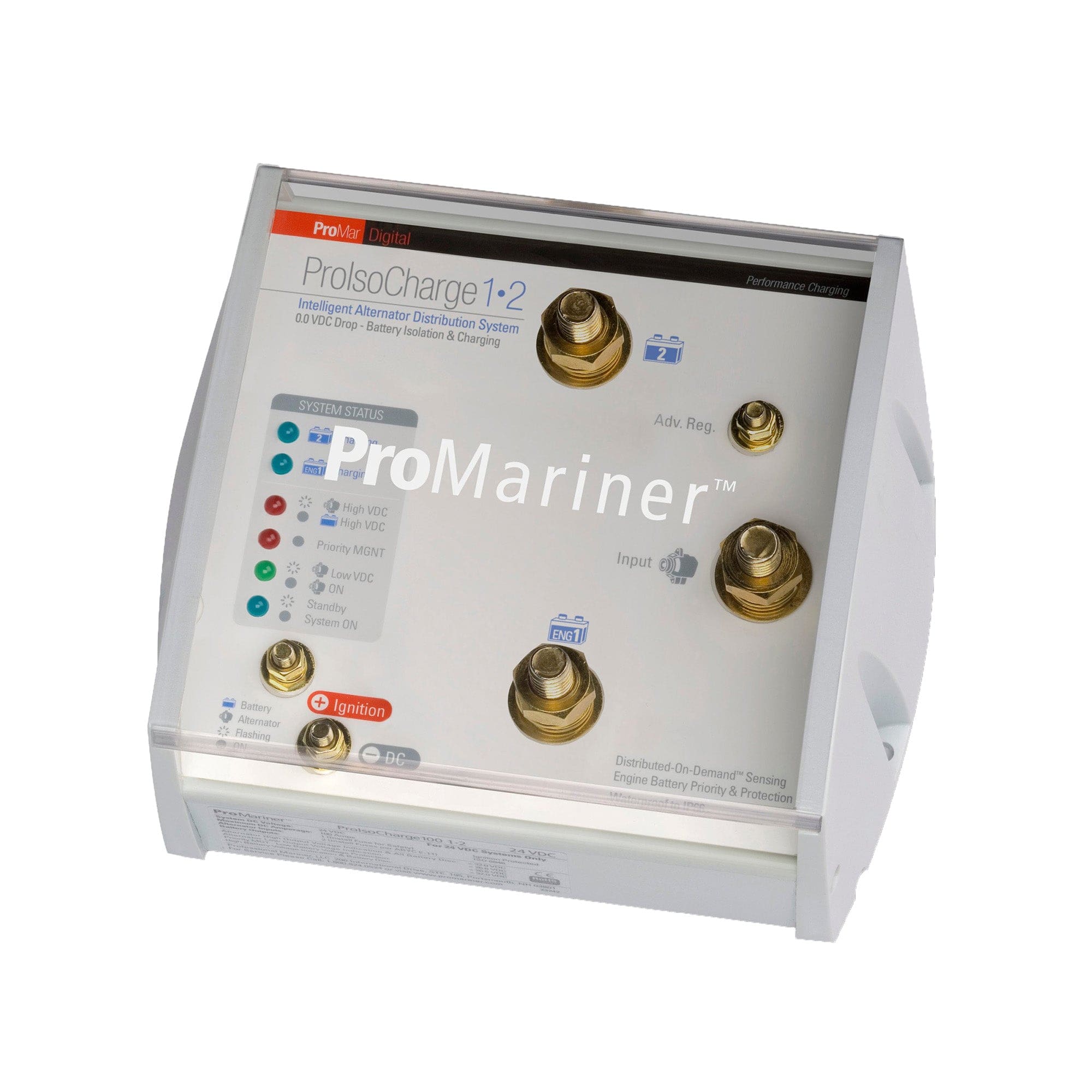 ProMariner POWM-23123 ProlsoCharge Battery Isolator 250Amp 1-Alt 2-Bat – 12Volt