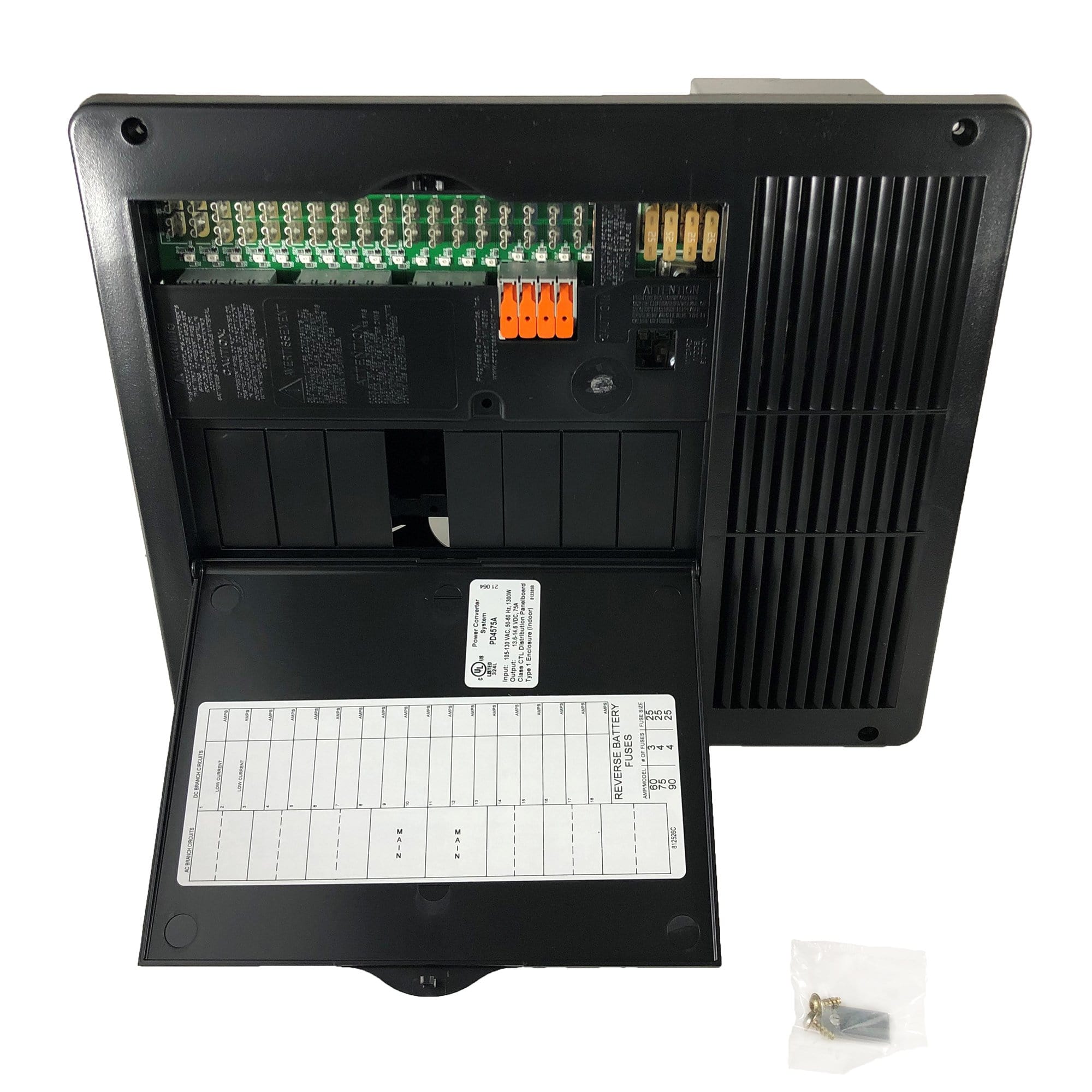 Progressive Dynamics PD4575AV 75 Amp Distribution Panel Converter, 18 Pos, LED