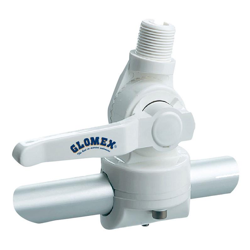 Glomex RA125 White Nylon Antenna Rail Mount