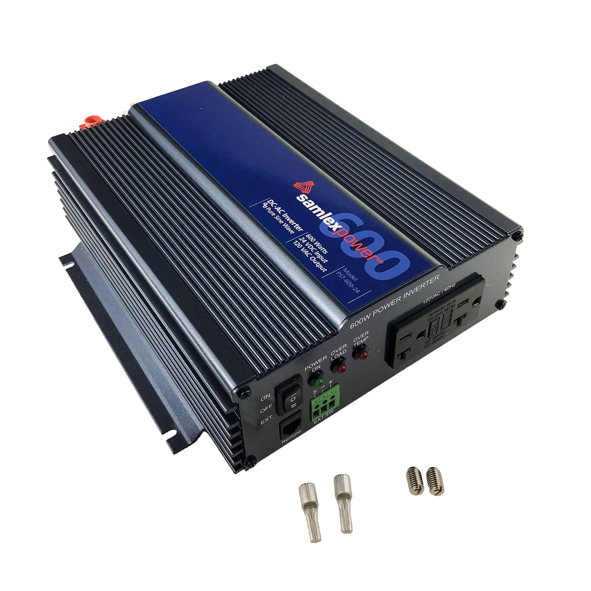 Samlex PST-600-24 24 Volt 600 Watt Pure Sine Inverter With Cables