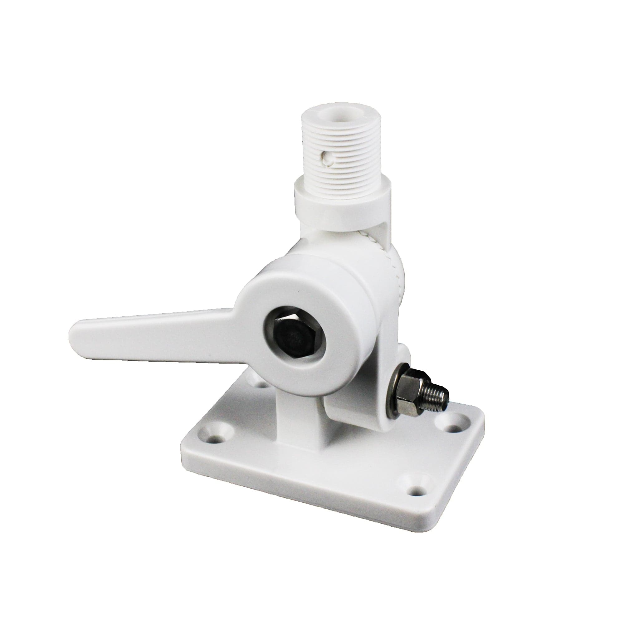 Shakespeare 4186-BP Nylon Antenna Ratchet Mount, White