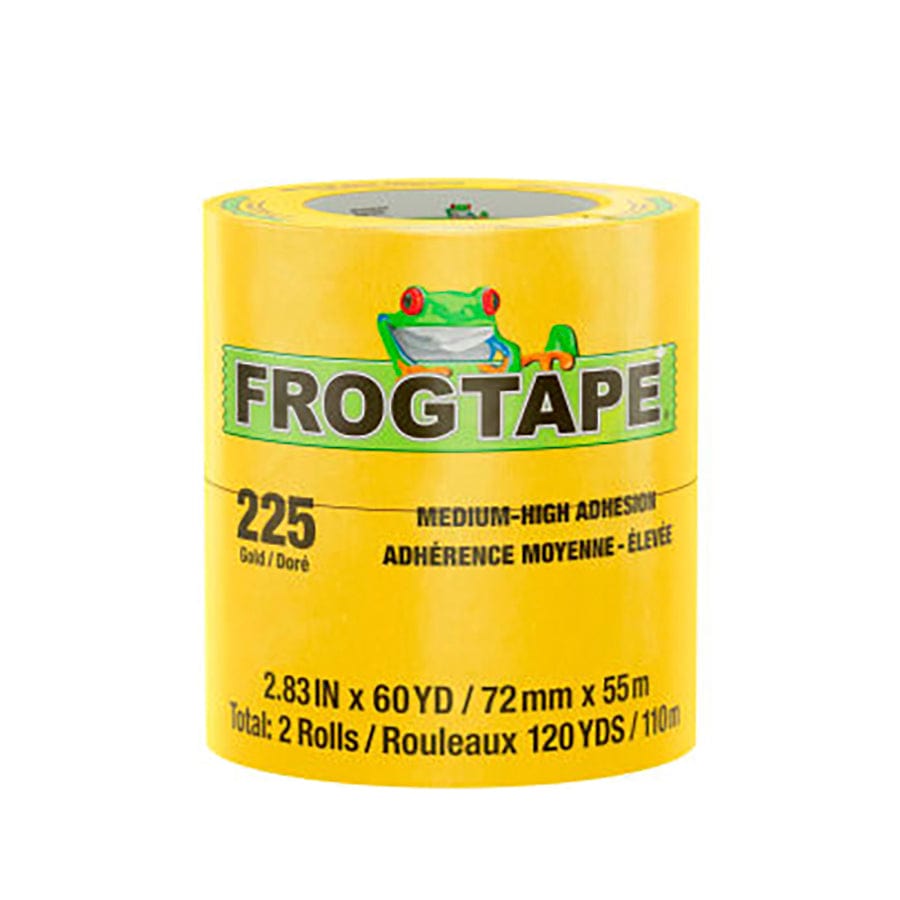 Shurtape 105323 FrogTape CP 225 72mmx55m Gold Performance Masking Tape, Medium-High Adhesion, Moderate Temperature - 3 Pack