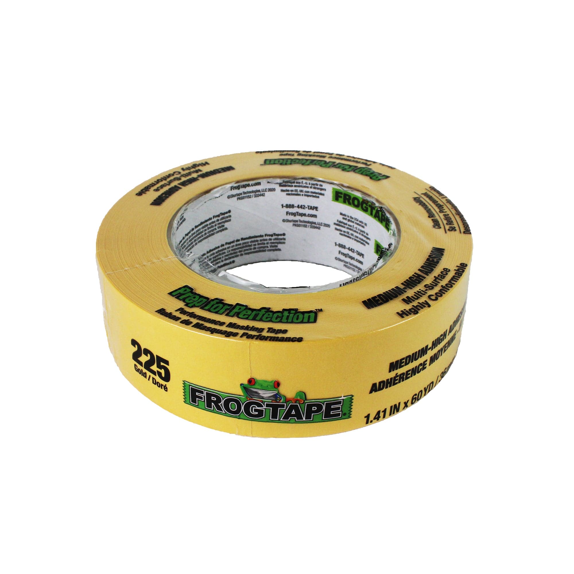 FrogTape CP 225 36mmx55m Gold Performance Masking Tape, Medium-High Adhesion, Moderate Temperature 105375 Shurtape