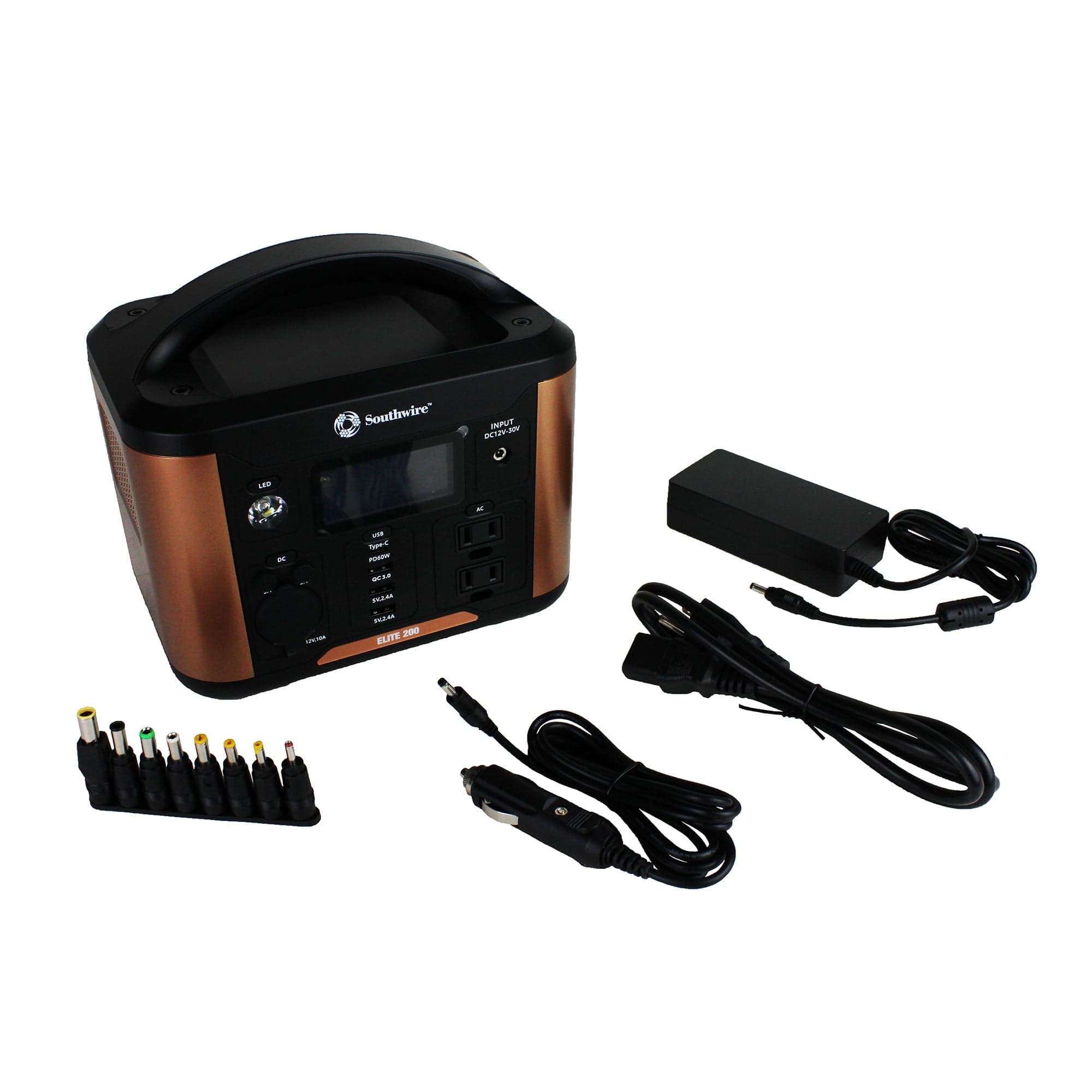 Southwire 53250 Elite 200 Series Portable Power Station W/ AC & DC Adapters