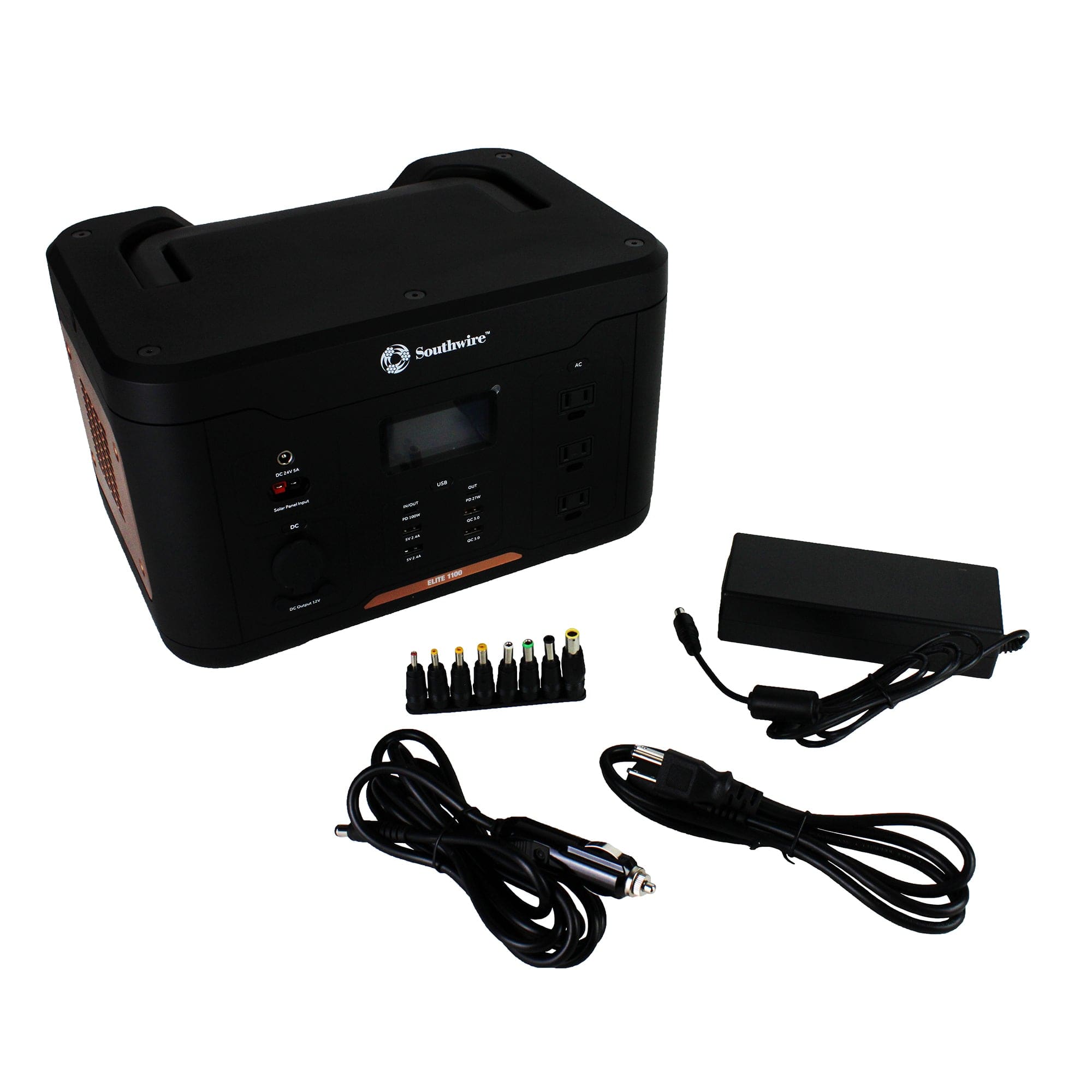 Southwire 53253 Elite 1100 Series Portable Power Station with AC and DC Adapters