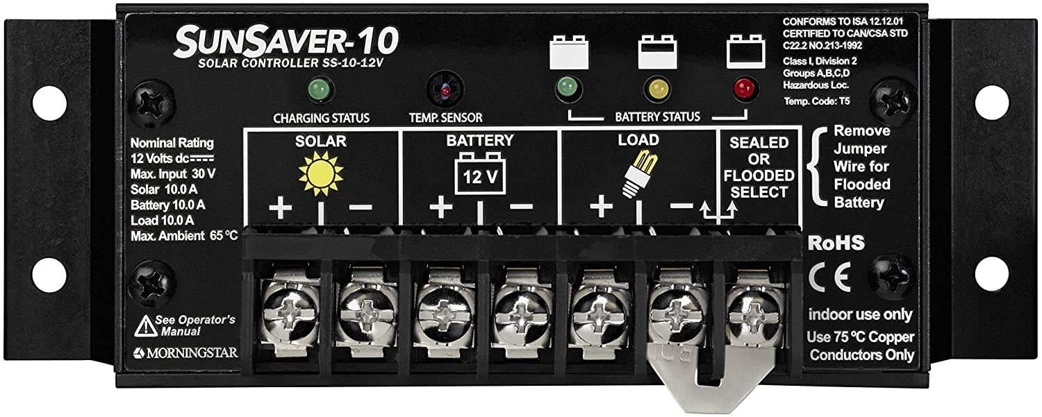 MorningStar SunSaver SS-10-12V 10 Amp 12 Volt Solar Controller