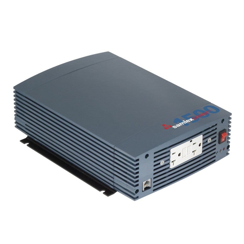 Samlex SSW-1500-12A 12 Volt 1500 Watt Pure Sine Inverter With LCD Remote And Cables