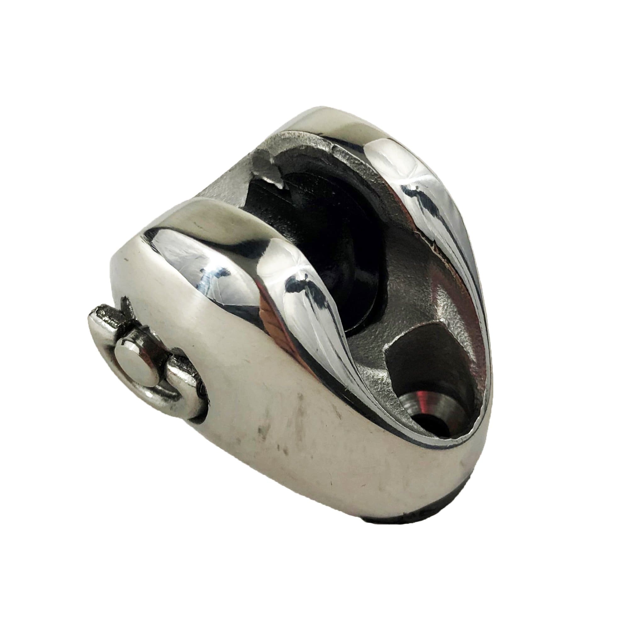 Taco Marine F13-1085S Stainless Steel Ball & Socket Deck Hinge, D-Ring, Starboard