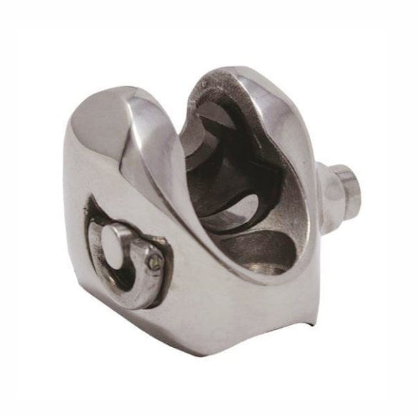 Taco Marine F13-1095P Stainless Steel Ball & Socket Concave Deck Hinge, D-Ring Port