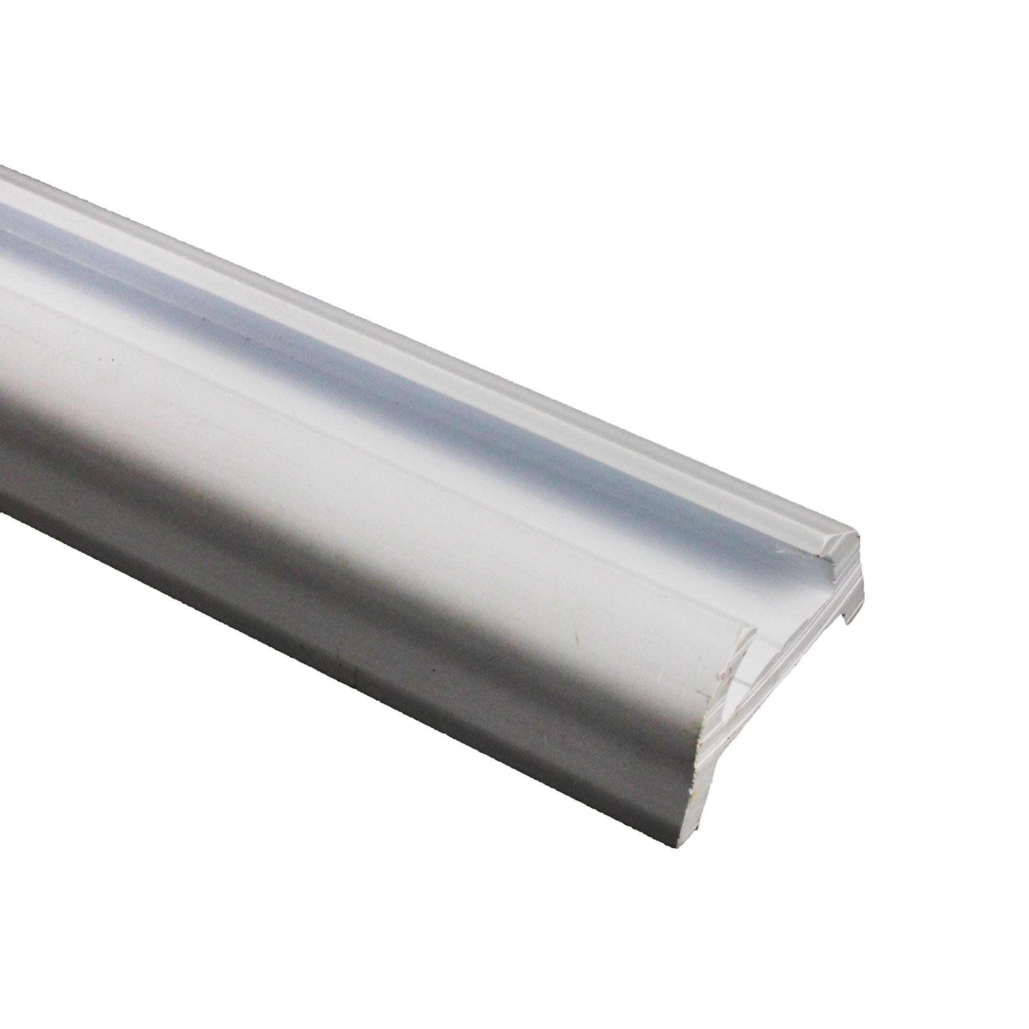 Taco Marine V21-9602WHA20D Rigid Vinyl Rub Rail, White 1"W x 1-7/8"H x 20'L