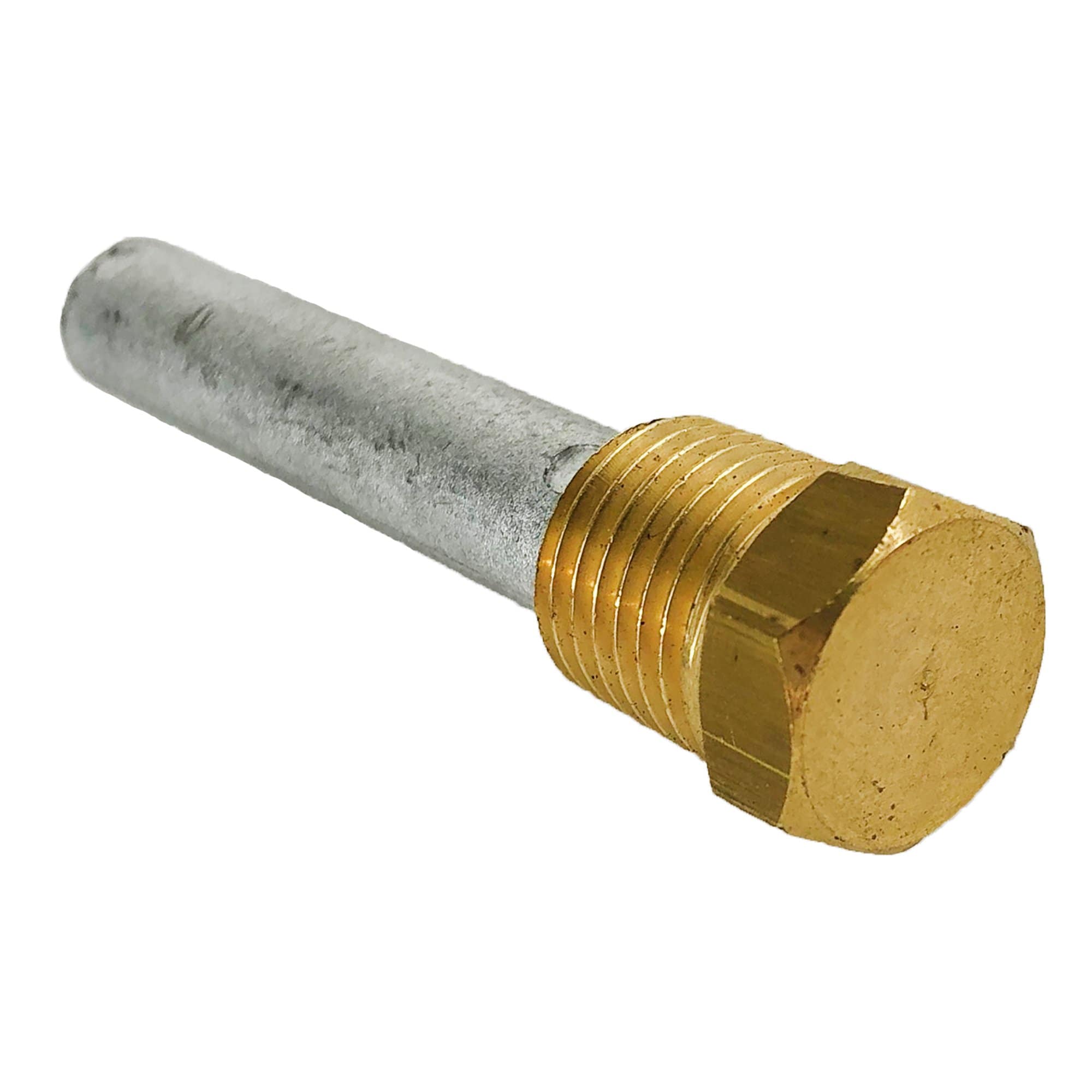 Tecnoseal TEC-E0 Zinc Pencil Anode with Brass Plug