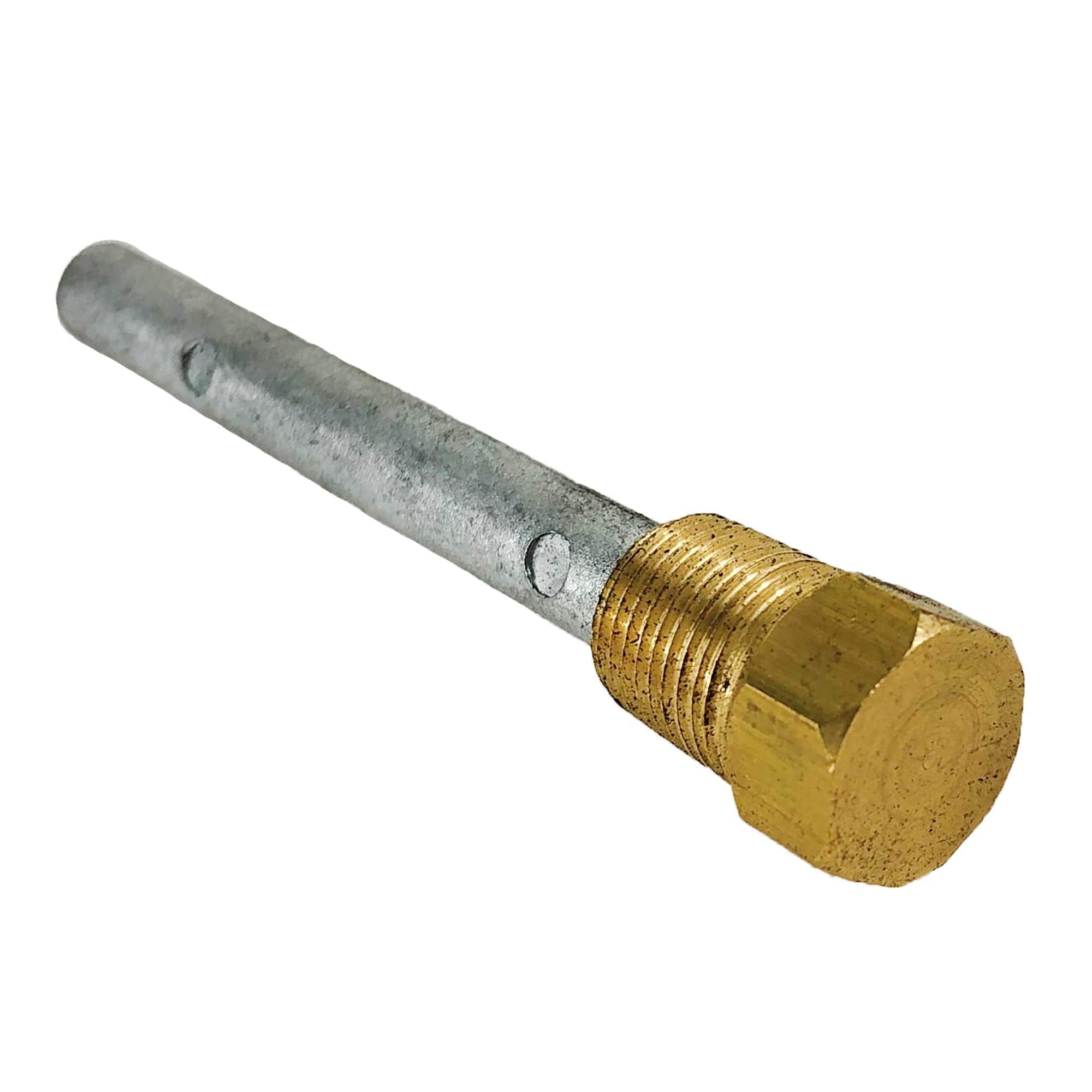 Tecnoseal TEC-E00 Zinc Pencil Anode with Brass Plug