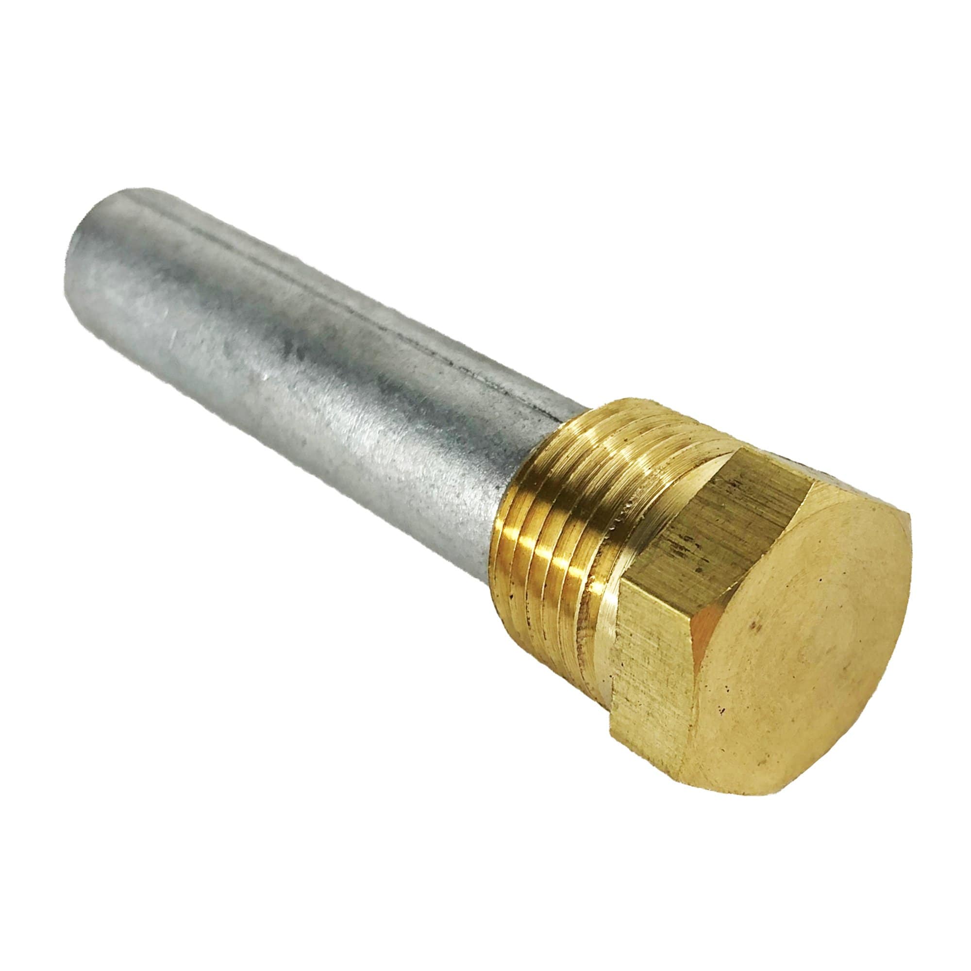 Tecnoseal TEC-E1 Zinc Pencil Anode with Brass Plug 2" x 1/2"