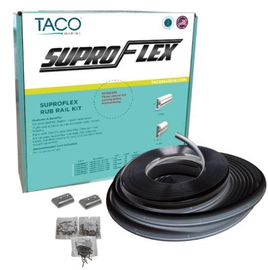 Taco Metals V11-9960BBK60-2 SuproFlex Small Rub Rail Kit 1-19/32