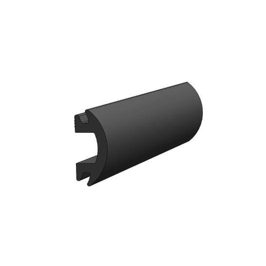 Taco Marine V12-4144BKA50-1 1-3/16" X 1/2" Flexible Vinyl Rub Rail Insert 50'