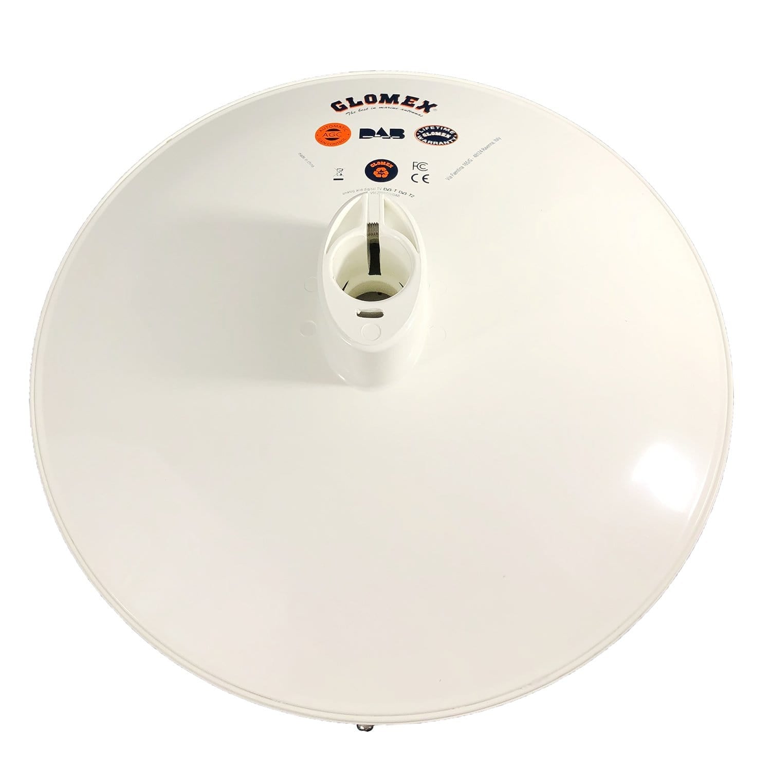 Glomex V9125AGCU/ASSY 10" Tv Antenna Only, No Coax Cable, No Amplifier