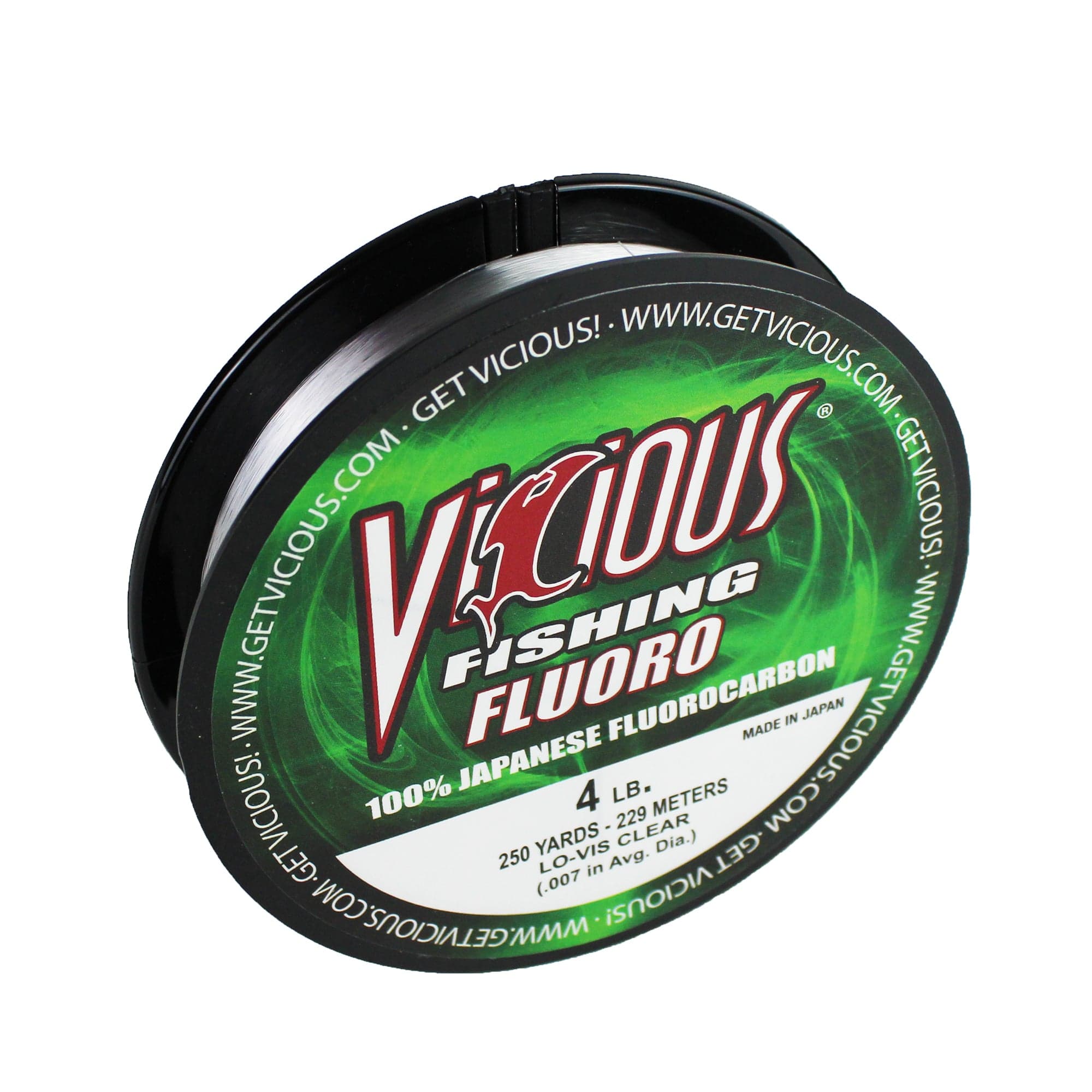 Vicious Fishing Fluorocarbon Fishing Line – 250yds Clear