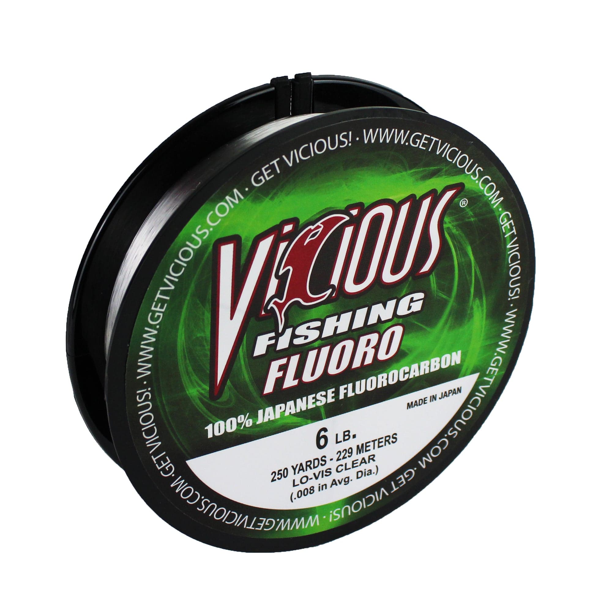 Vicious Fishing Fluorocarbon Fishing Line – 250yds Clear