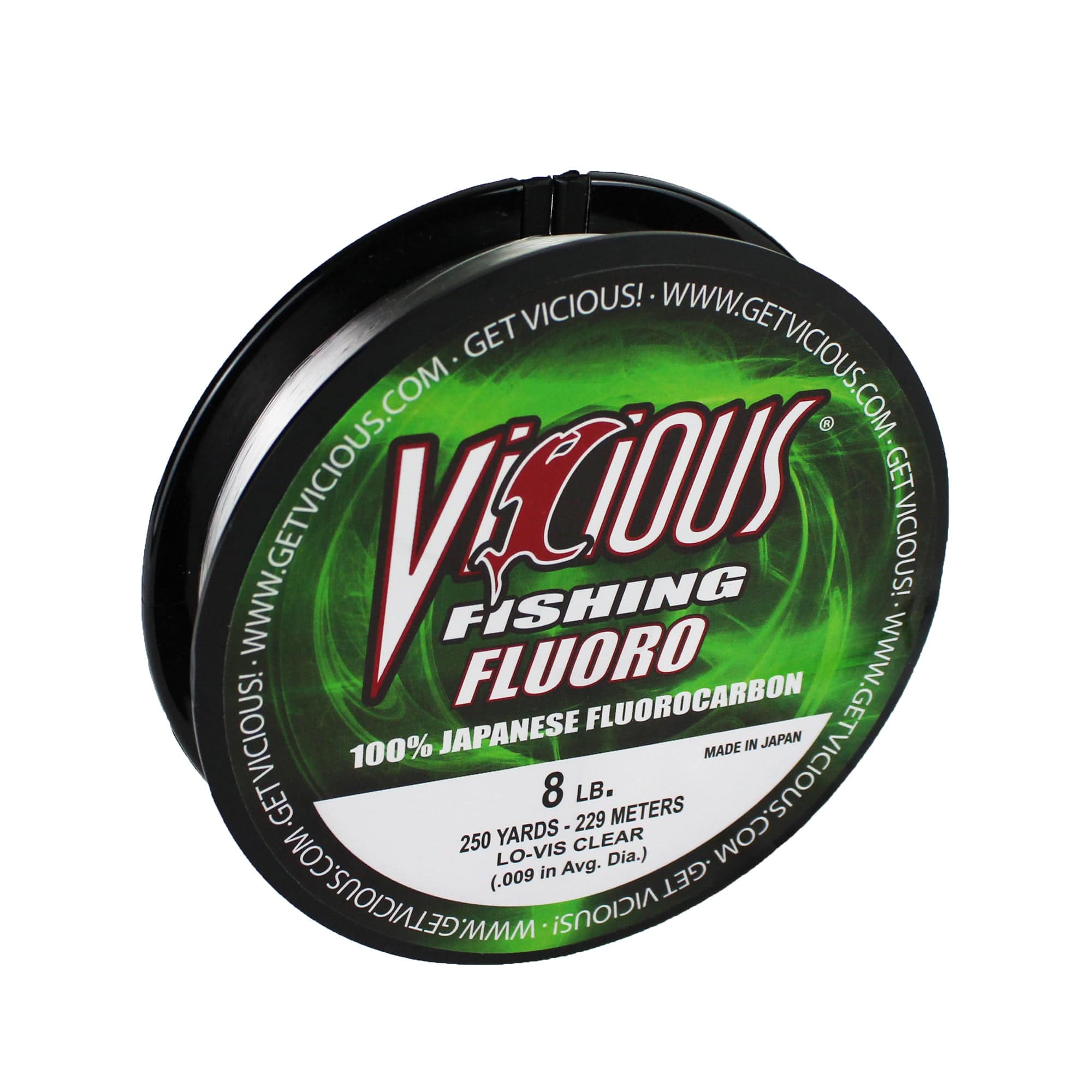 Vicious Fishing Fluorocarbon Fishing Line – 250yds Clear