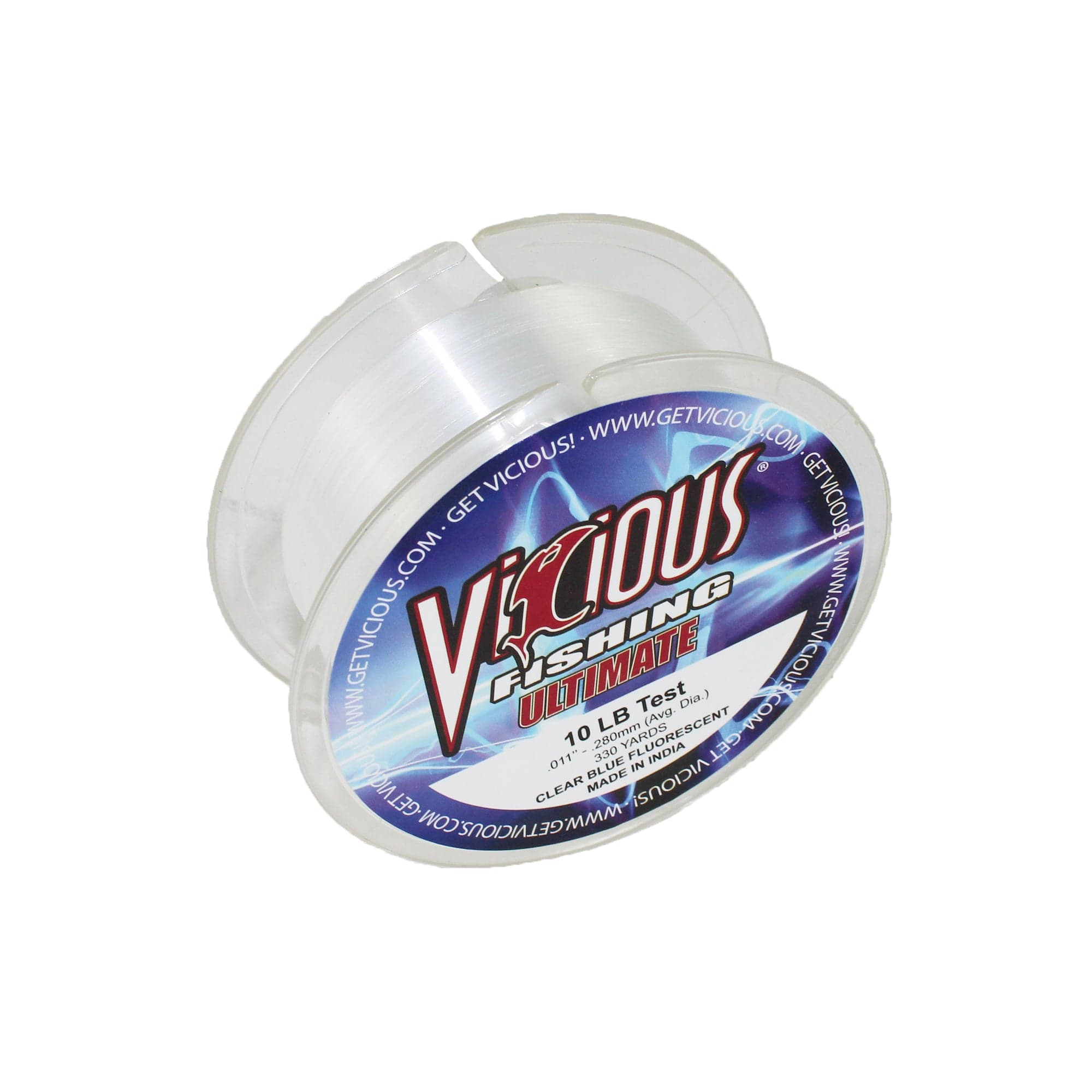 Vicious Fishing VCB Ultimate Monofilament Fishing Line, Clear Blue - 330 Yards